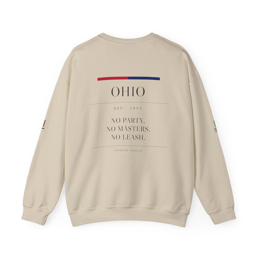 Ohio — Freedom Beagle State Series Crewneck (Sand)