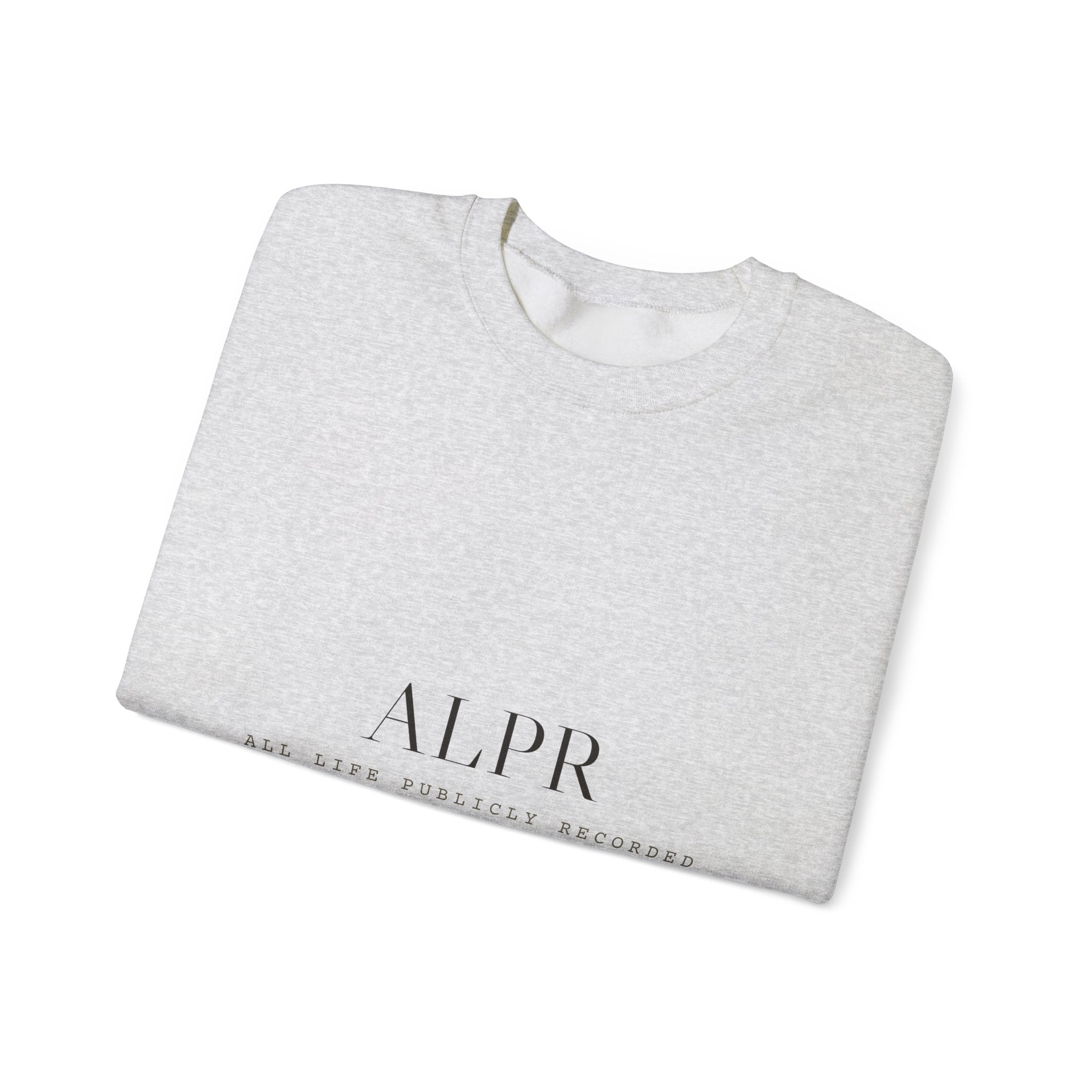 ALPR Full Kit Crewneck — All Life Publicly Recorded (Sand)