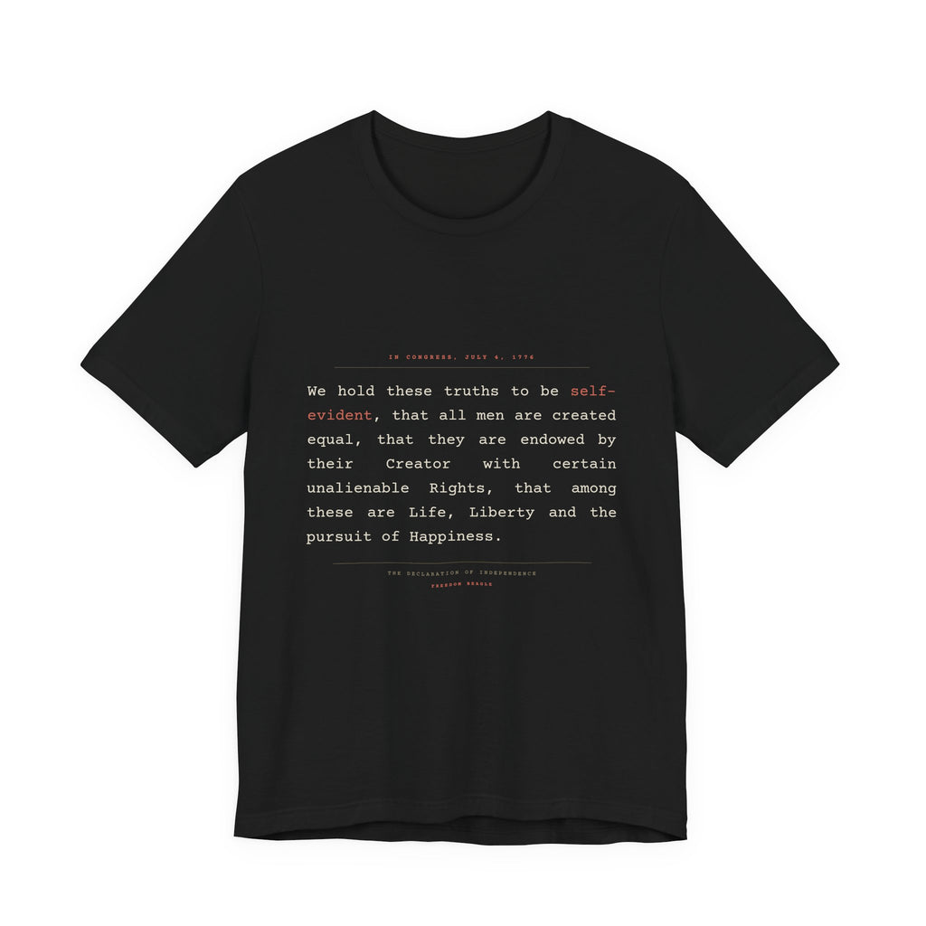 We Hold These Truths — Declaration of Independence Tee (Black)