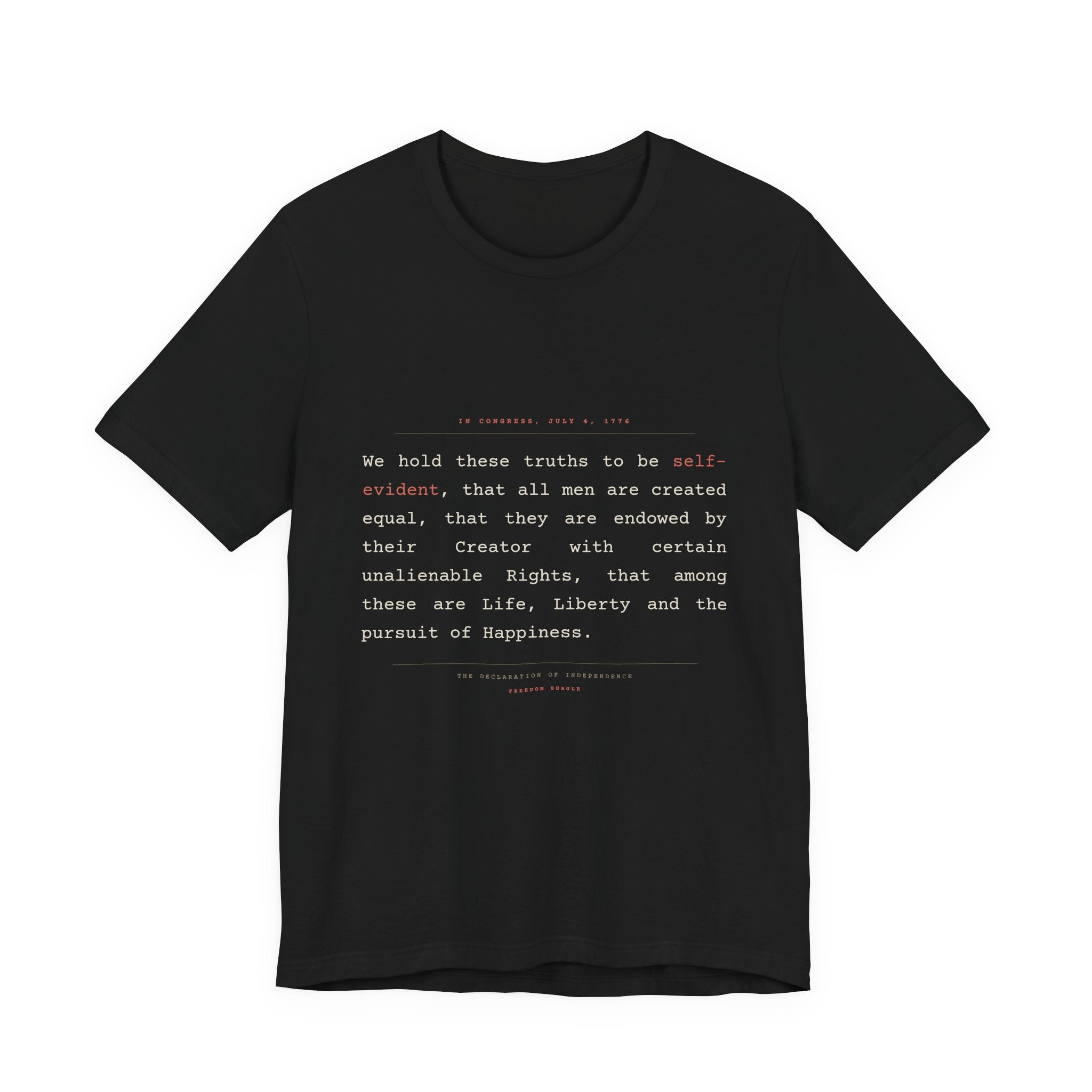 We Hold These Truths — Declaration of Independence Tee (Black)
