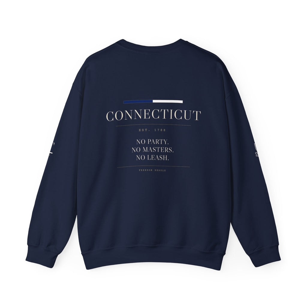 Connecticut — Freedom Beagle State Series Crewneck (Black)
