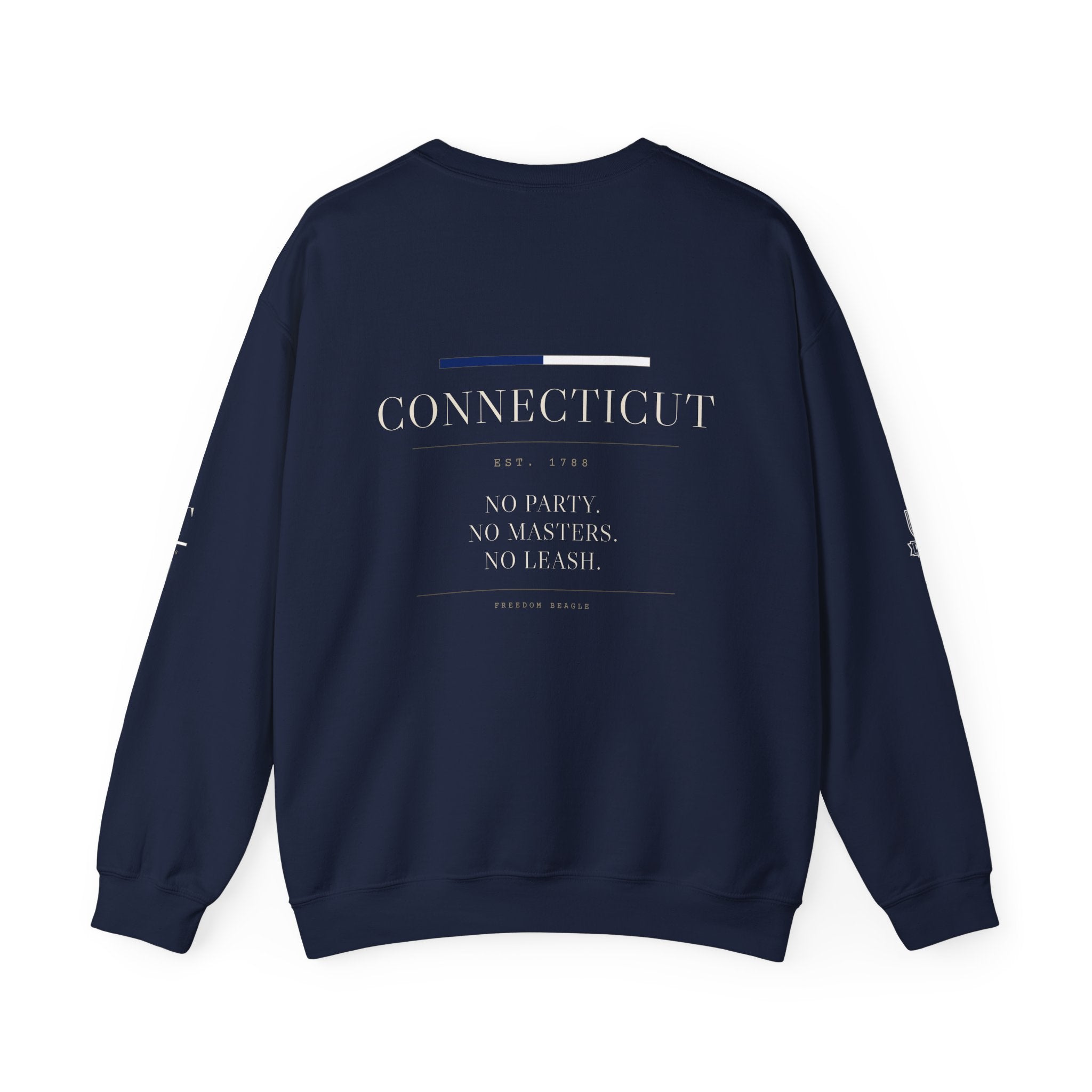 Connecticut — Freedom Beagle State Series Crewneck (Black)