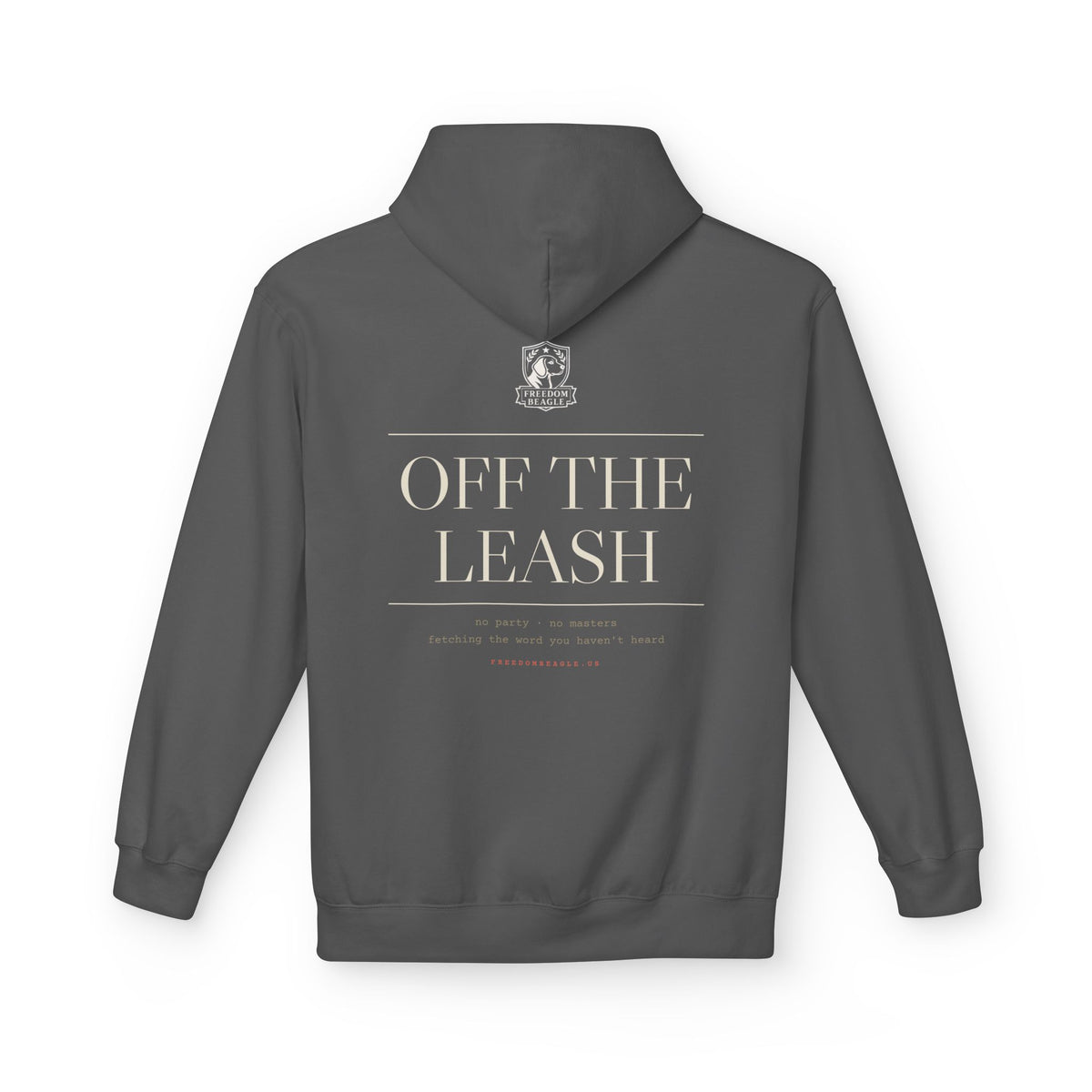 Off the Leash Hoodie — Full Back Print (Black)