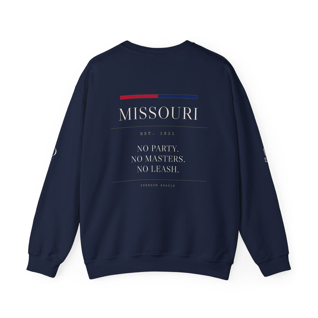 Missouri — Freedom Beagle State Series Crewneck (Black)