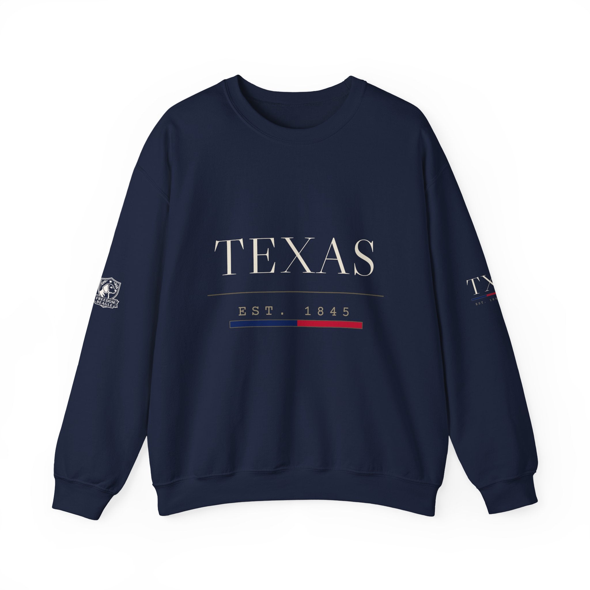 Texas — Freedom Beagle State Series Crewneck (Black)