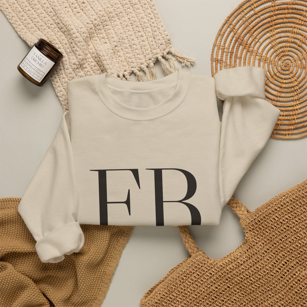 Monogram Full Kit Crewneck — Freedom Beagle, Stacked (Sand)