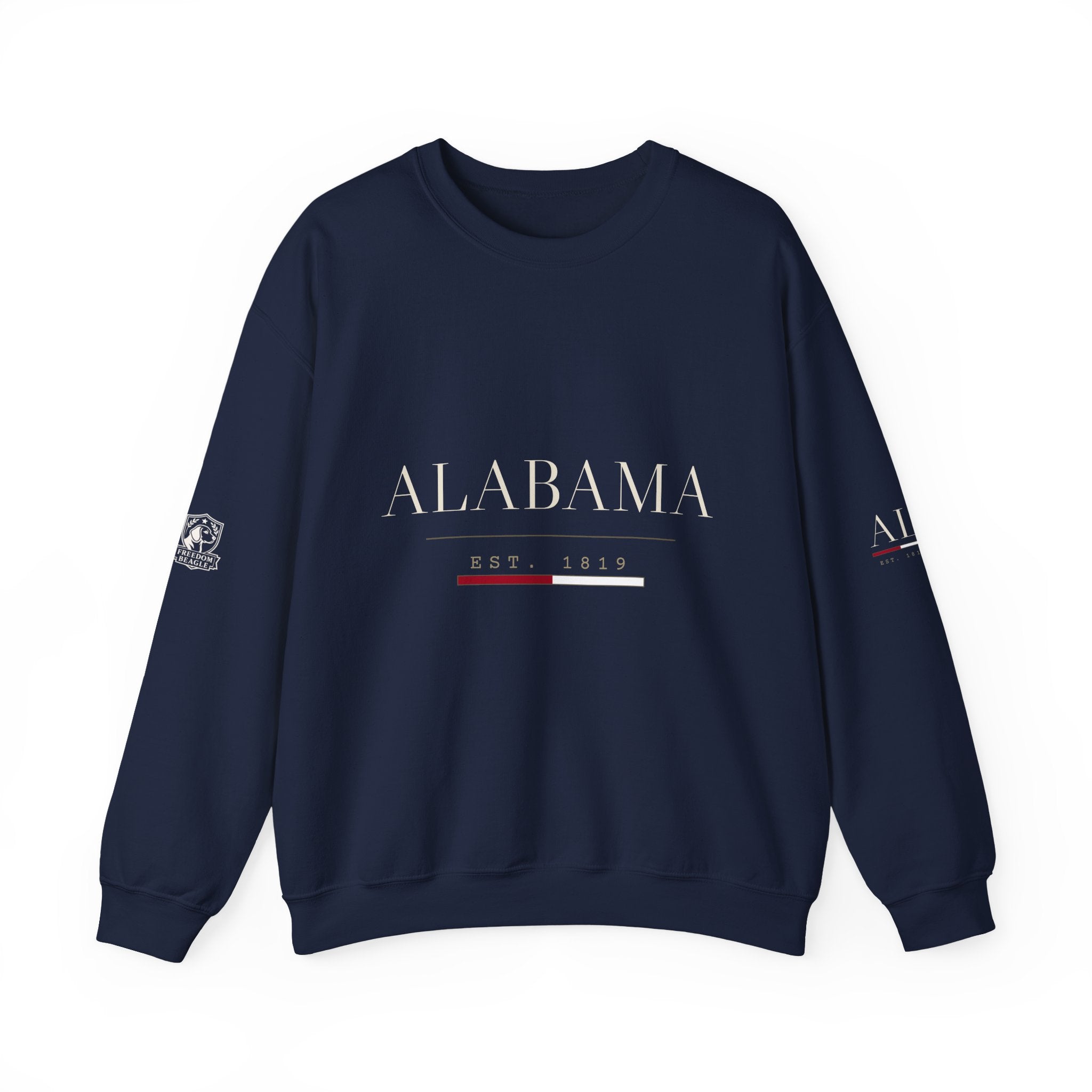Alabama — Freedom Beagle State Series Crewneck (Black)
