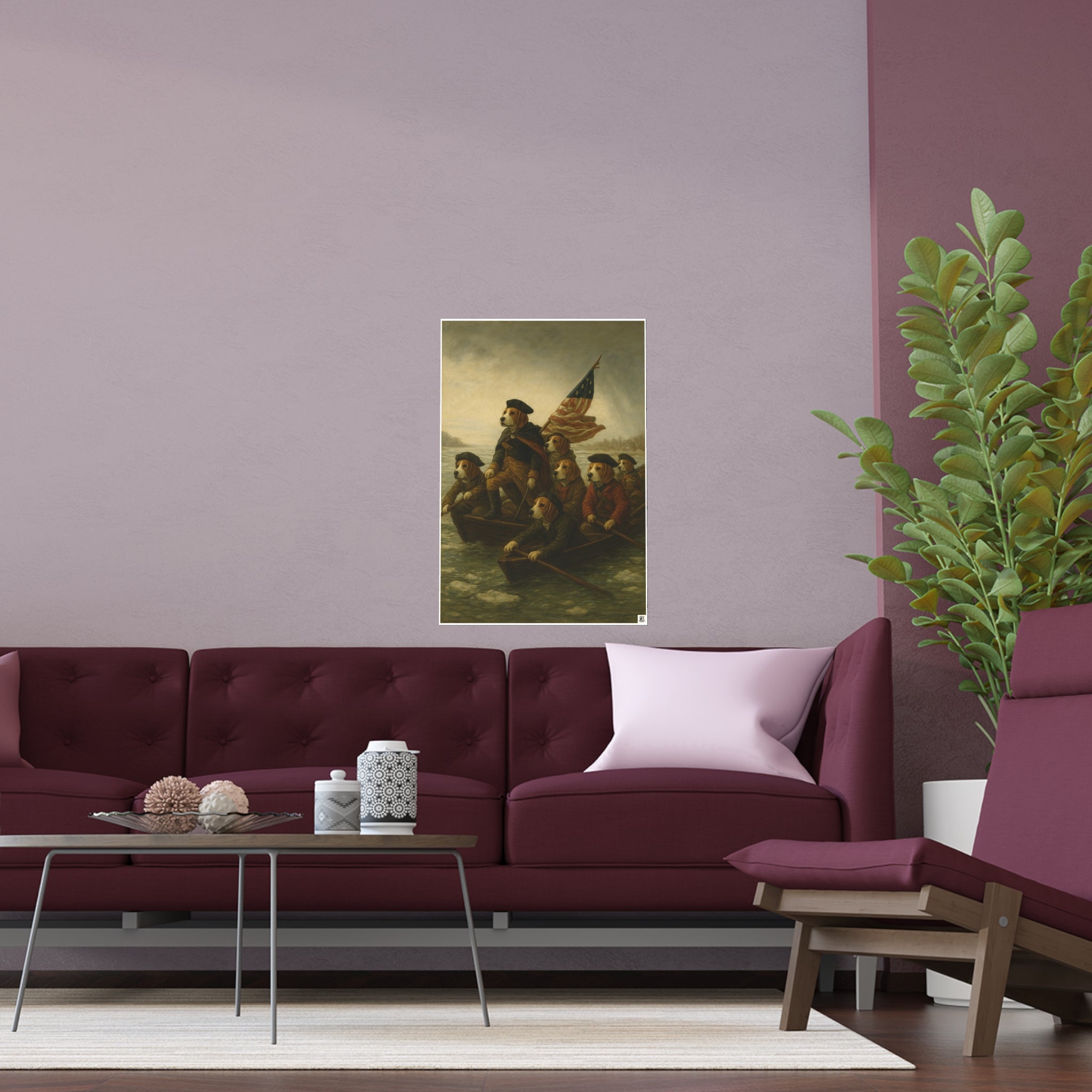 Silk Poster - Delaware River Crossing George Washington Print