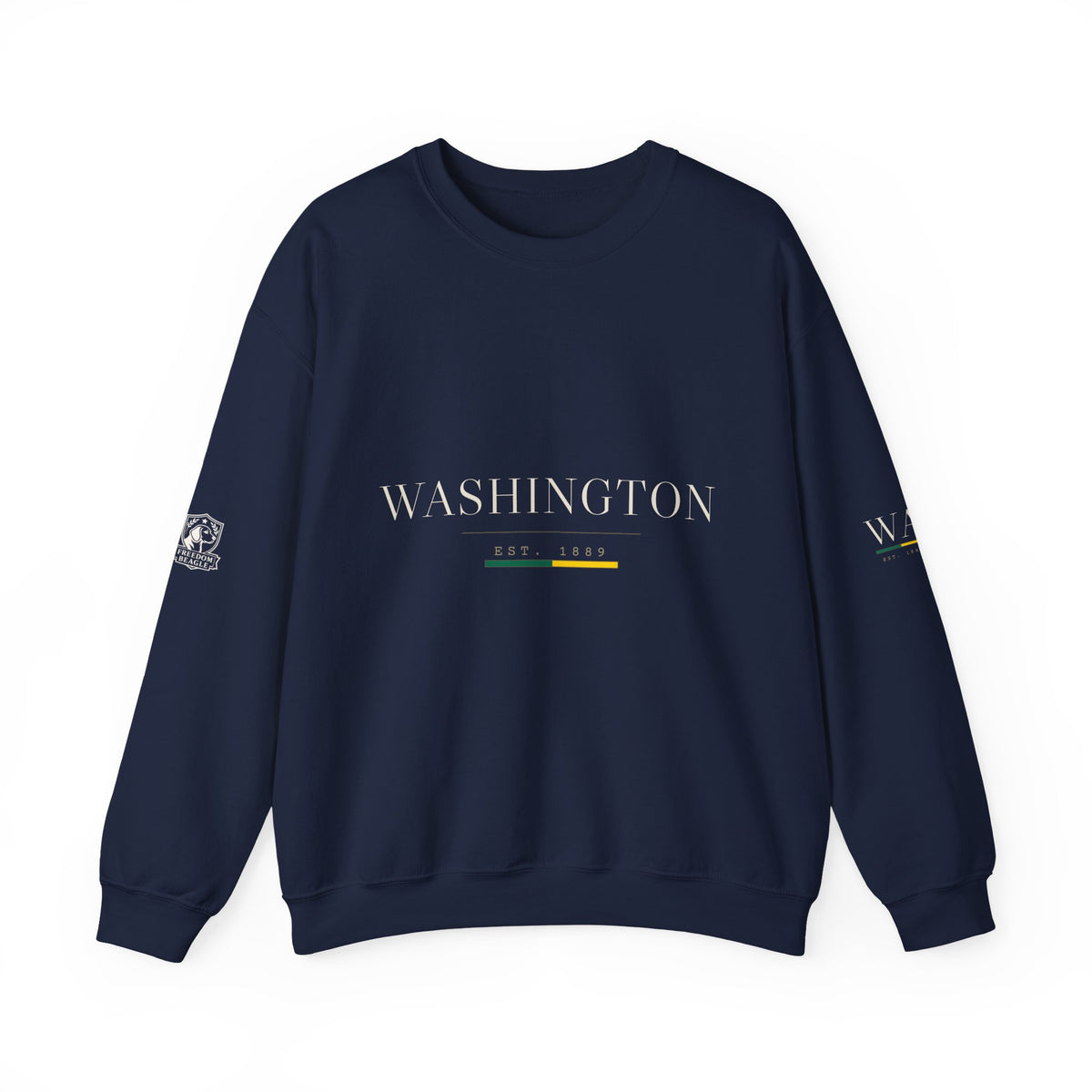Washington — Freedom Beagle State Series Crewneck (Black)