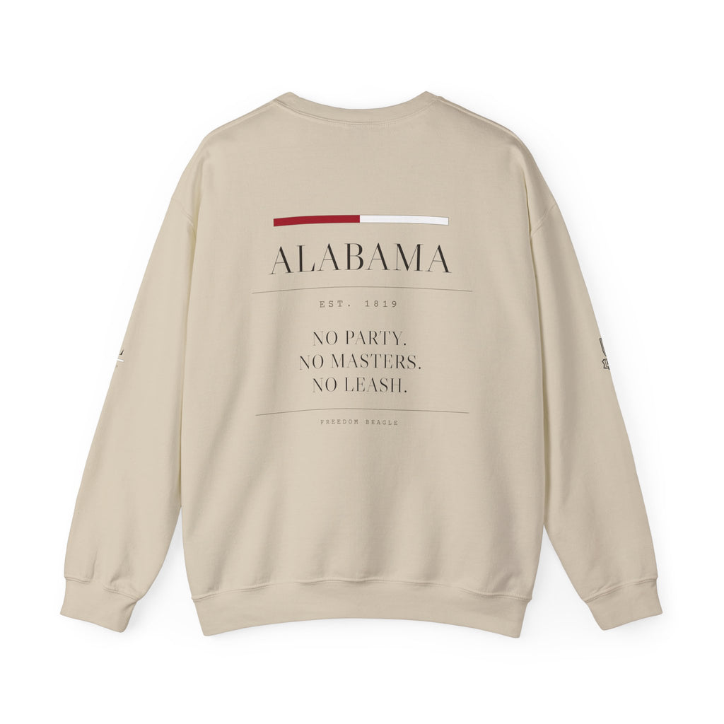 Alabama — Freedom Beagle State Series Crewneck (Sand)