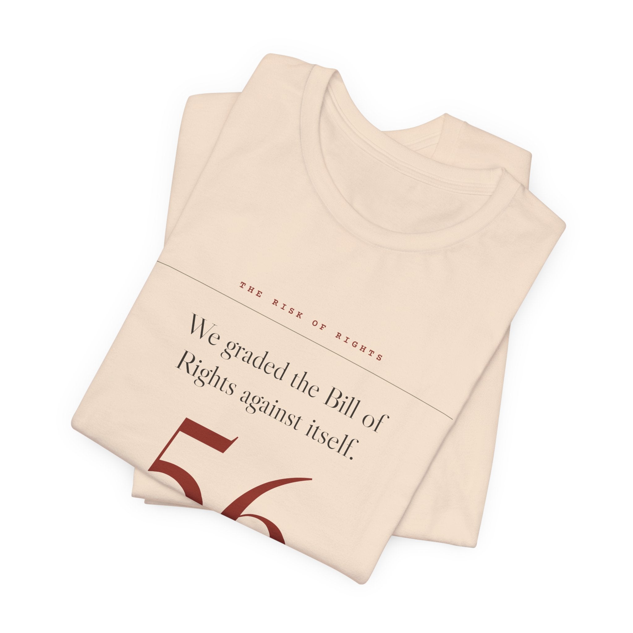 We Graded the Bill of Rights. It Got a 56. — Scorecard Tee (Natural)
