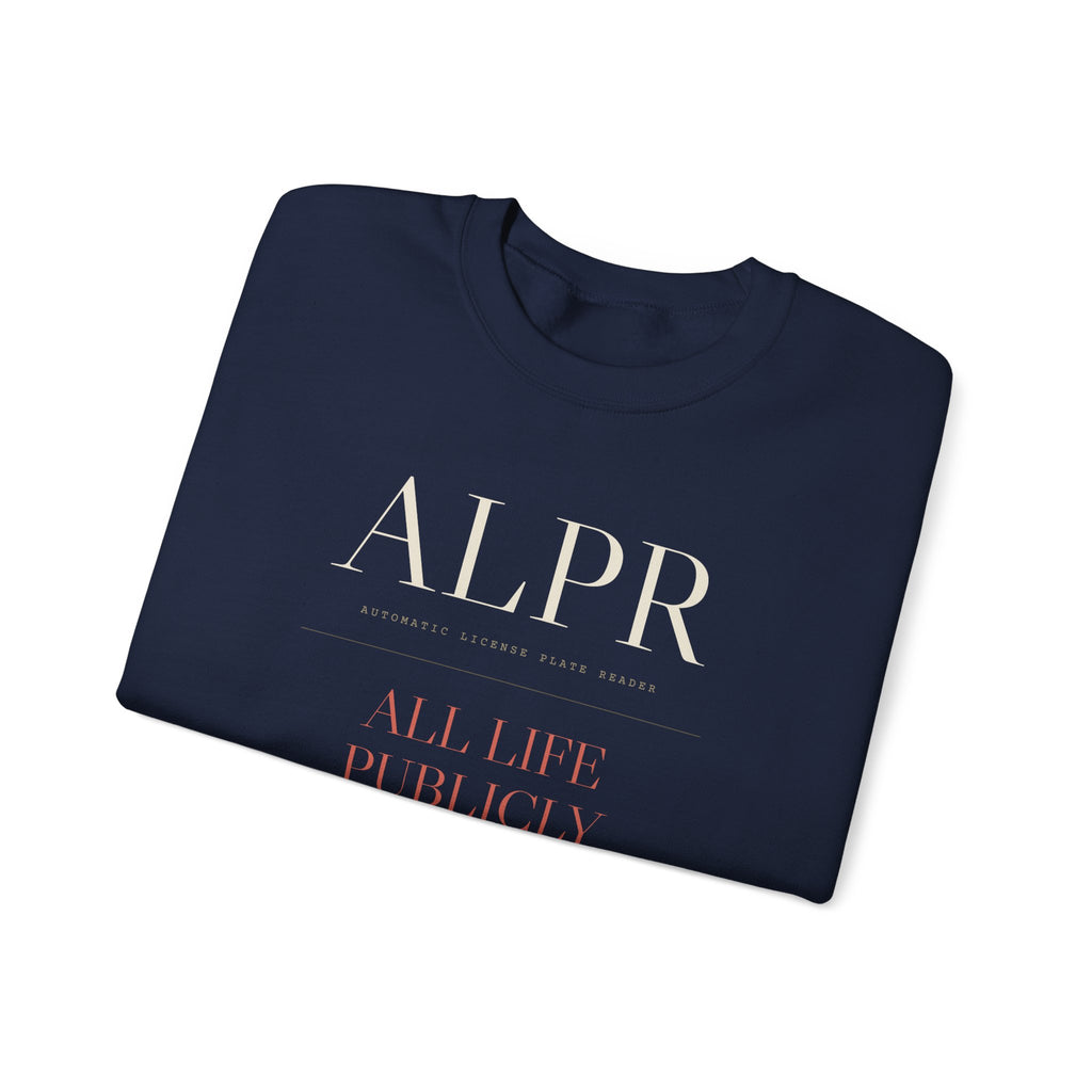 ALPR — All Life Publicly Recorded Crewneck (Black)