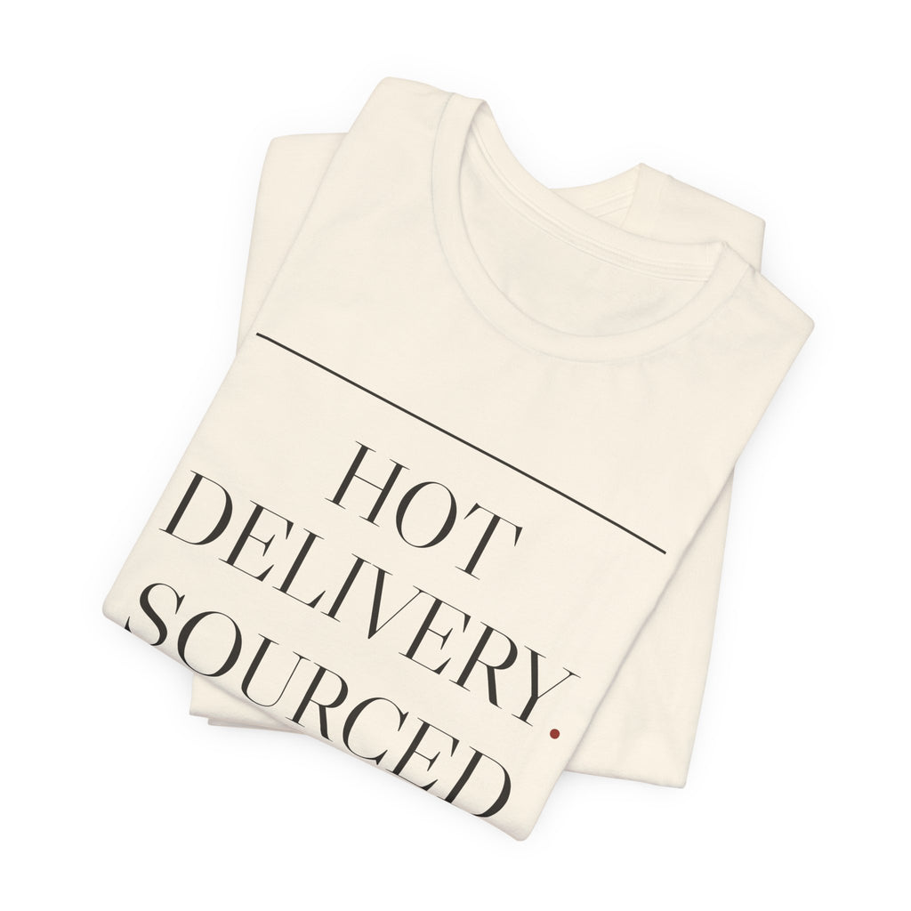 Hot Delivery. Sourced Method. — House Rule Tee (Natural)