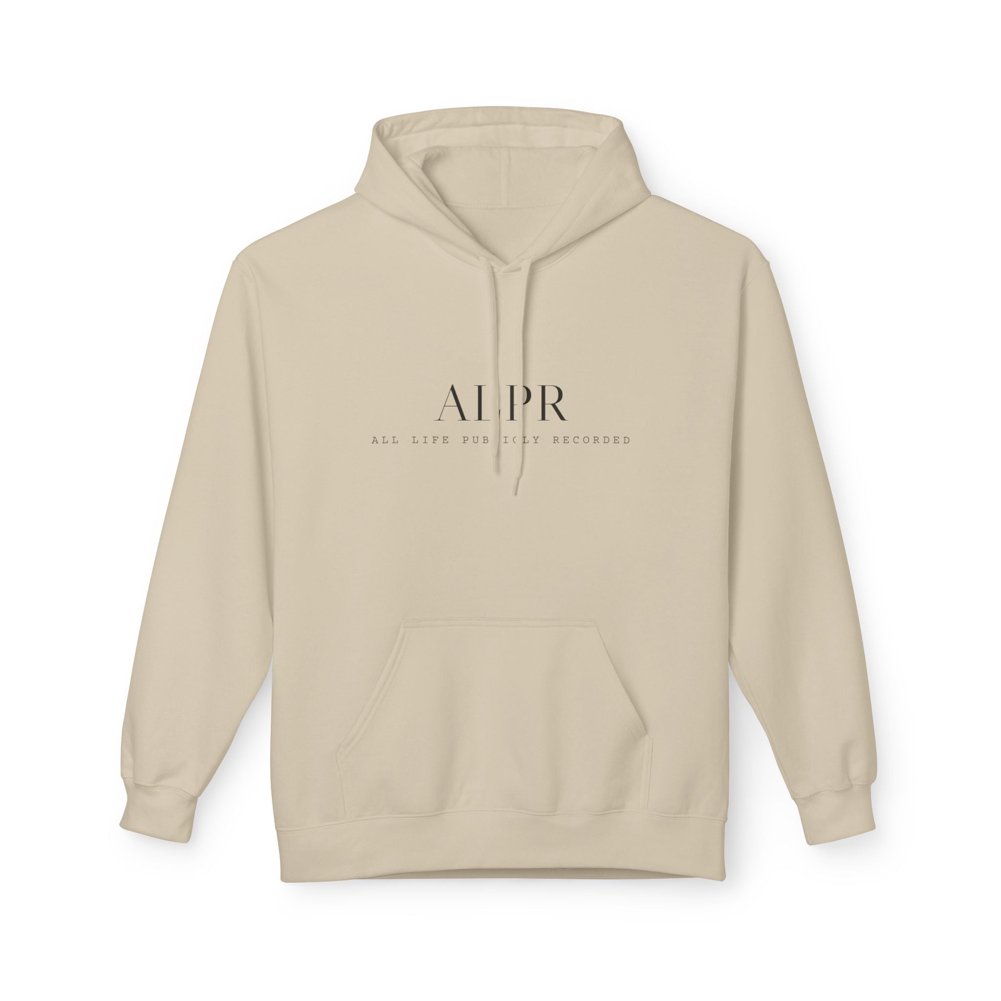 ALPR — All Life Publicly Recorded Hoodie (Cement)