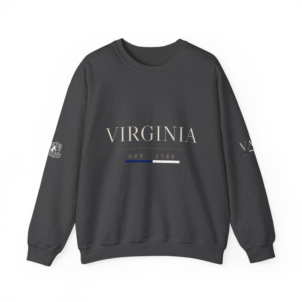 Virginia — Freedom Beagle State Series Crewneck (Black)