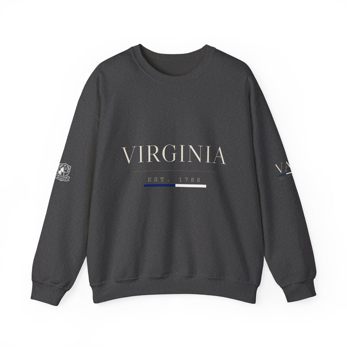 Virginia — Freedom Beagle State Series Crewneck (Black)