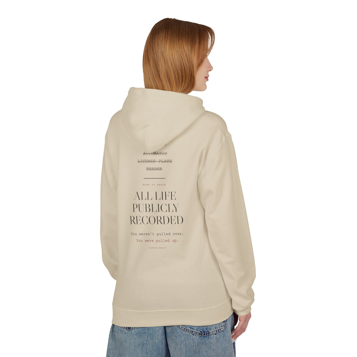 Read It Again — ALPR Hoodie (Cement)