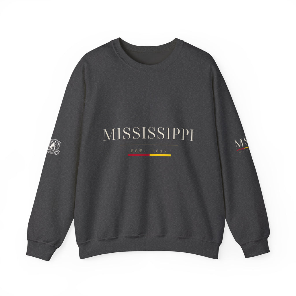 Mississippi — Freedom Beagle State Series Crewneck (Black)