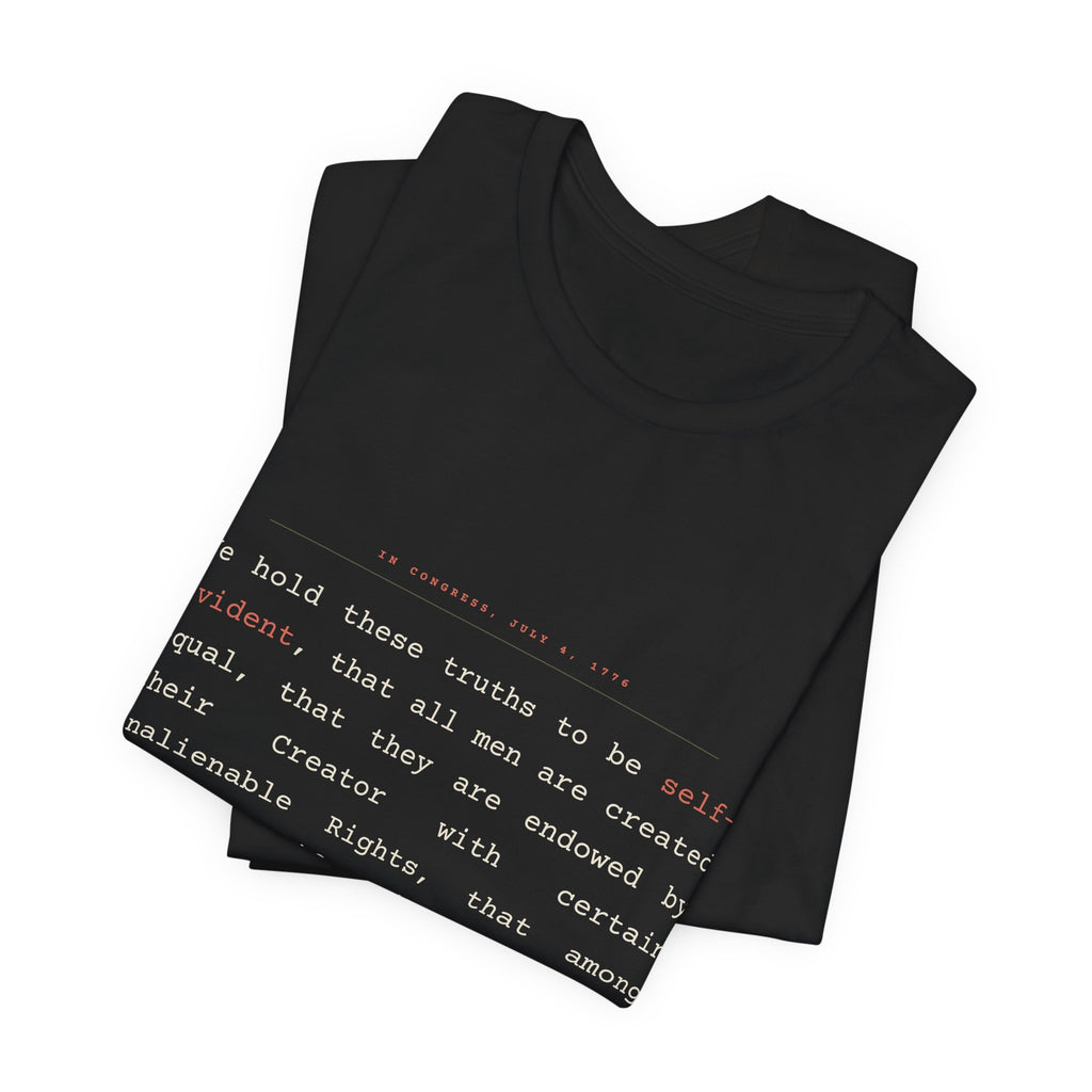 We Hold These Truths — Declaration of Independence Tee (Black)