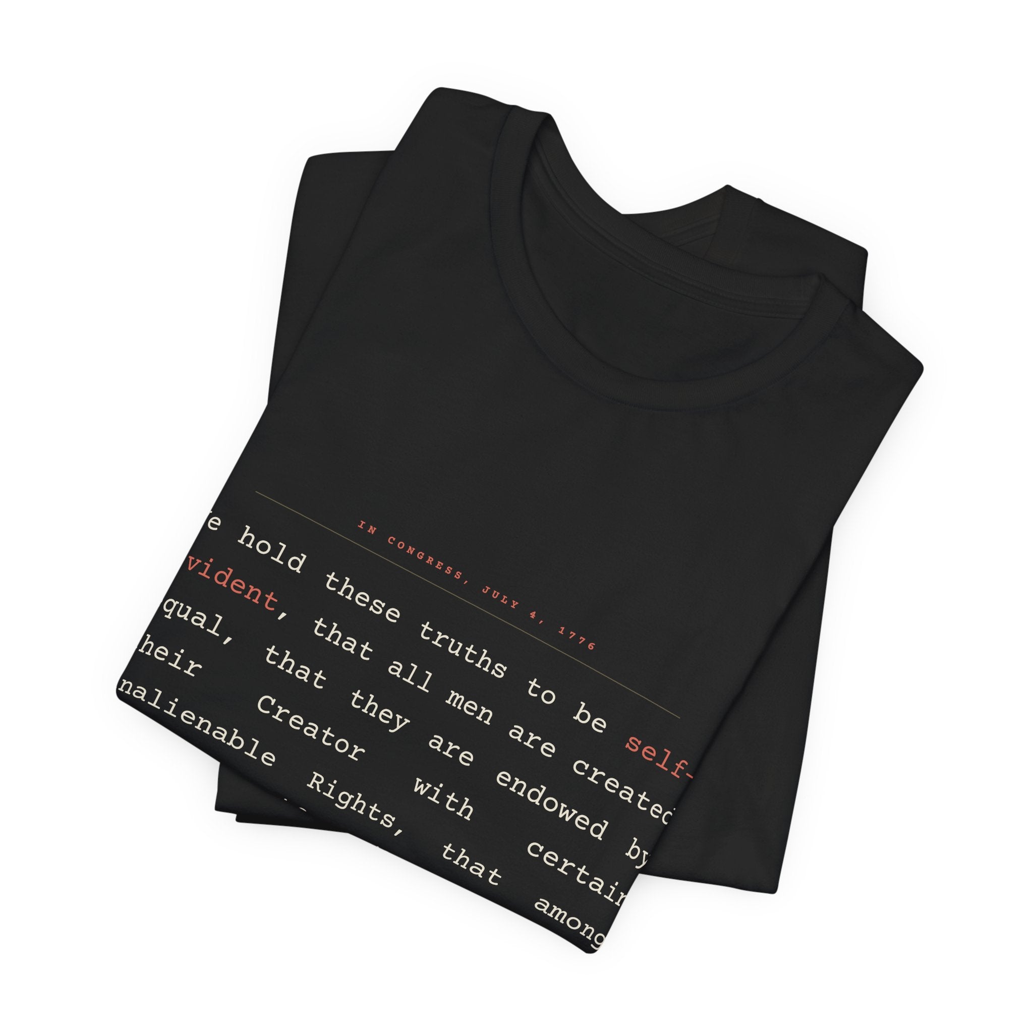 We Hold These Truths — Declaration of Independence Tee (Black)