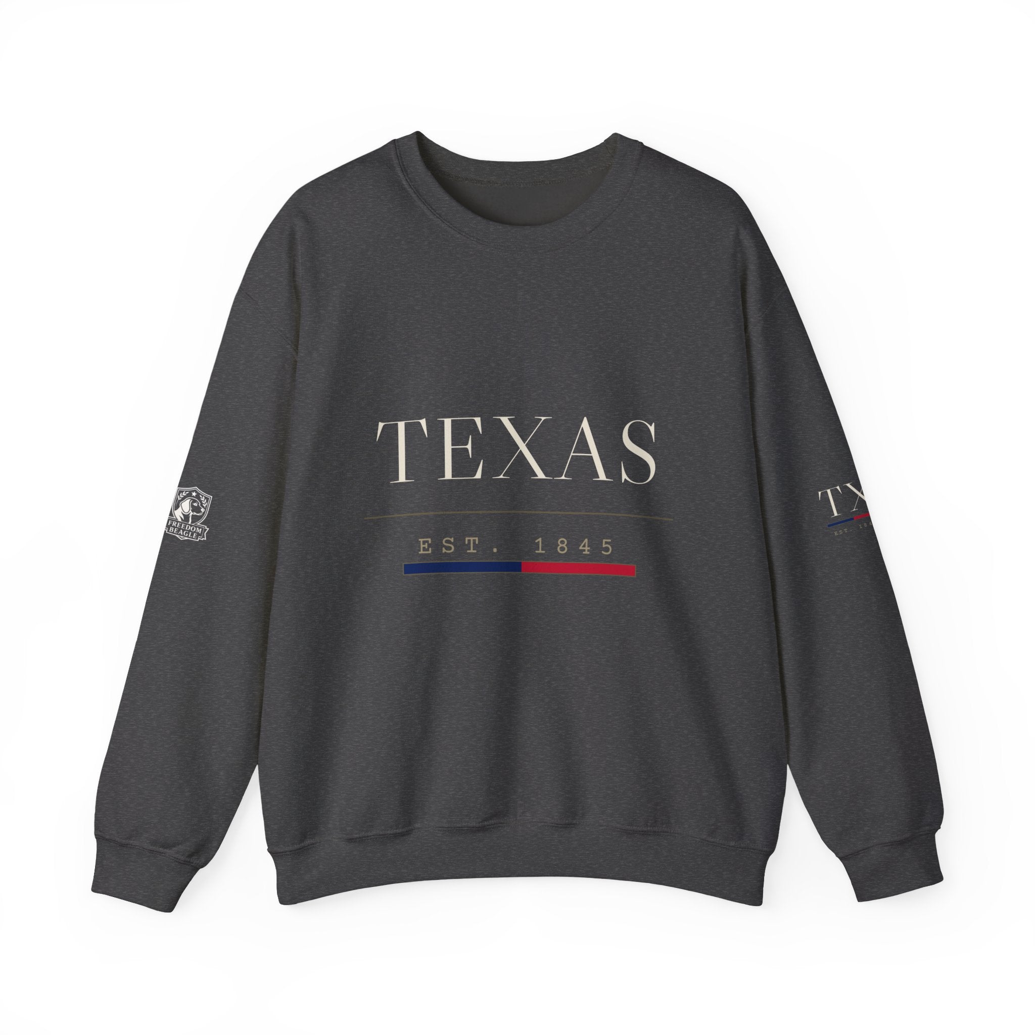 Texas — Freedom Beagle State Series Crewneck (Black)
