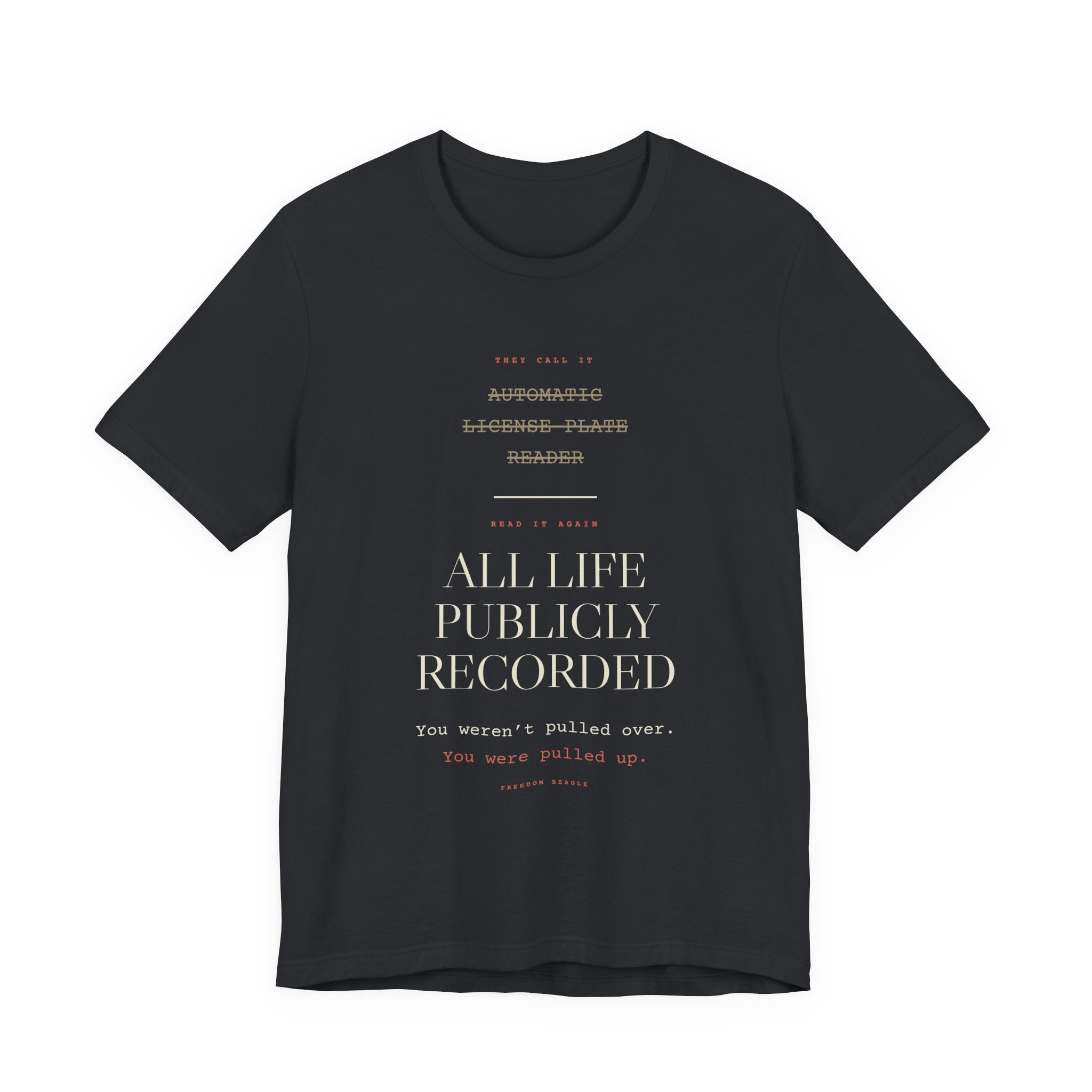 Read It Again — ALPR Tee (Black)