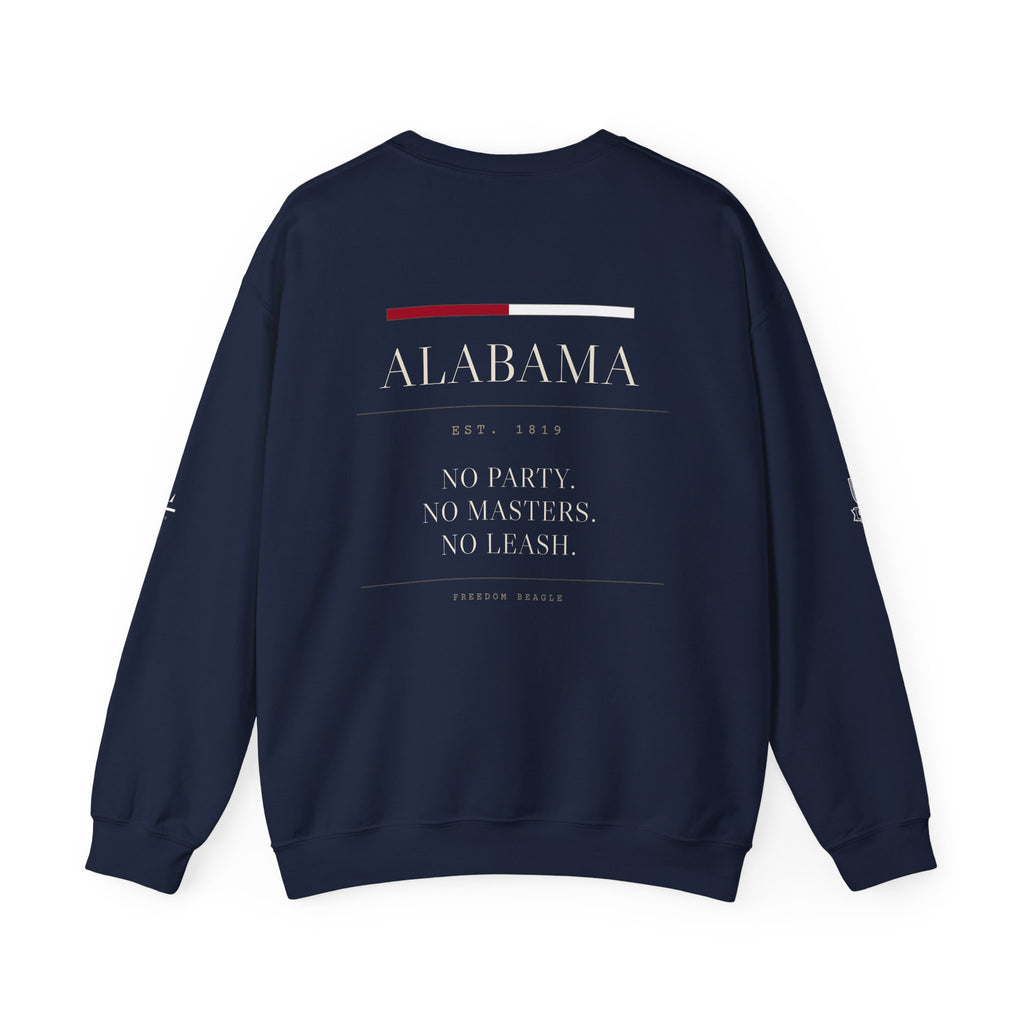 Alabama — Freedom Beagle State Series Crewneck (Black)