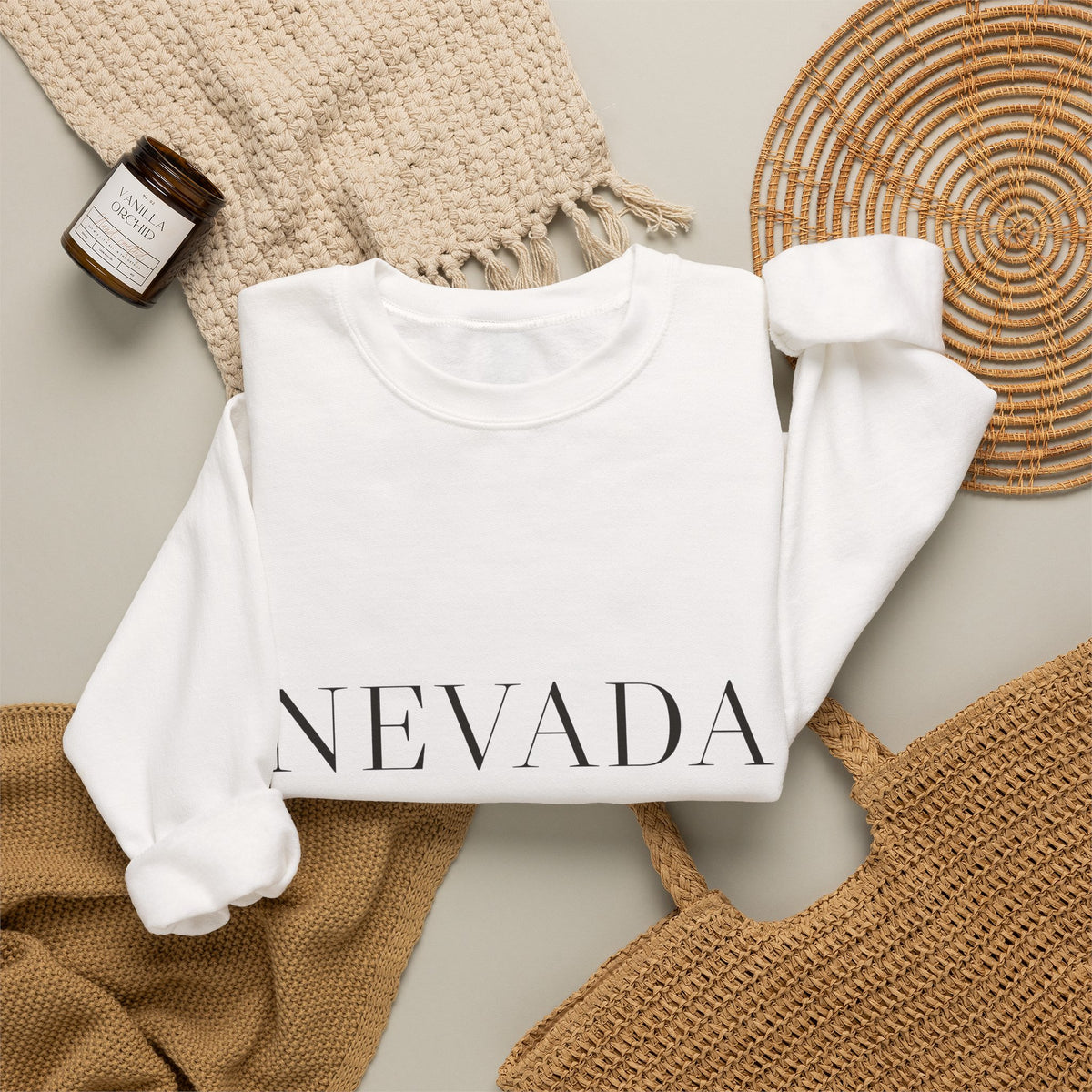 Nevada — Freedom Beagle State Series Crewneck (Sand)