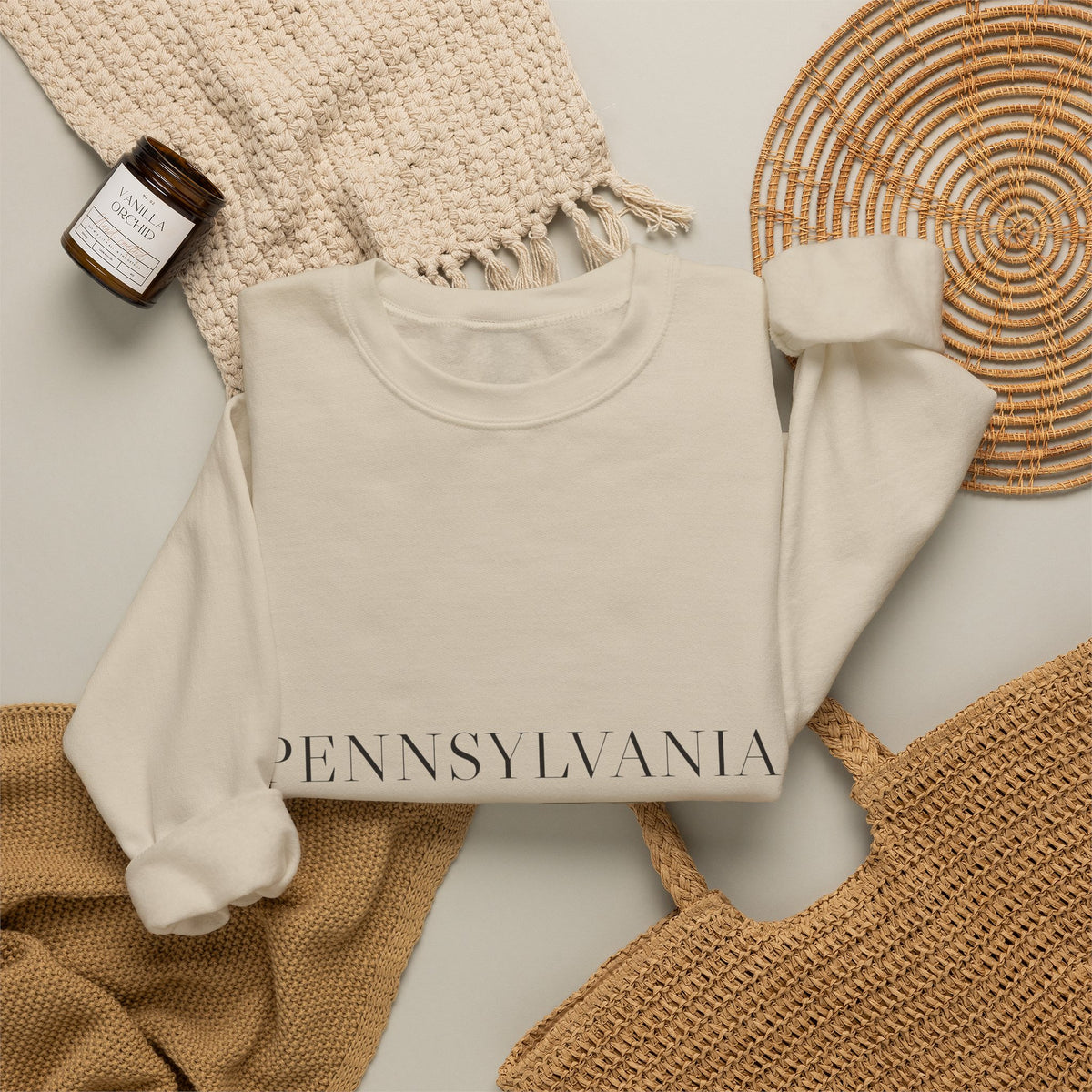 Pennsylvania — Freedom Beagle State Series Crewneck (Sand)