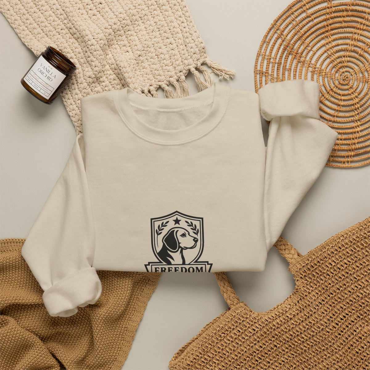 Quis Custodiet Full Kit Crewneck — Who Watches the Watchmen (Sand)