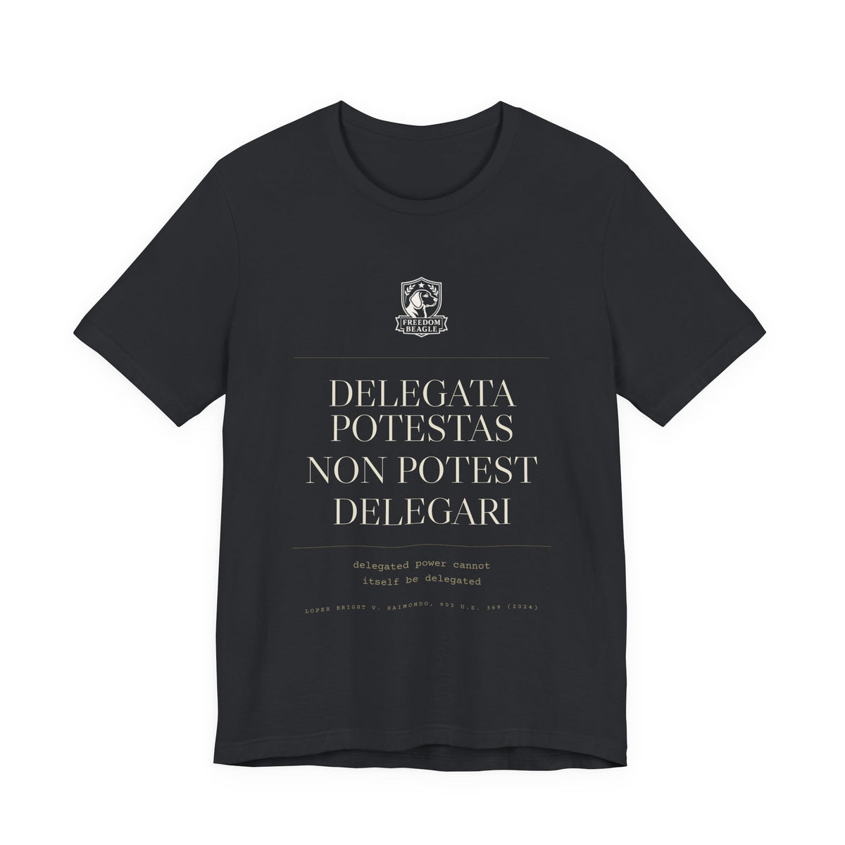 Delegata Potestas Non Potest Delegari — Administrative State Tee (Black)