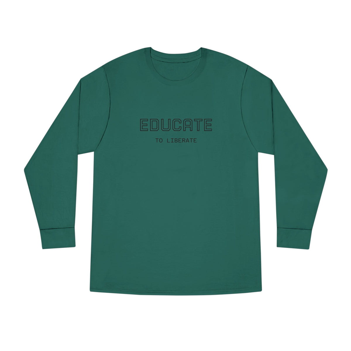 Long Sleeve Tee - Charlie Kirk, Educate to Liberate Design