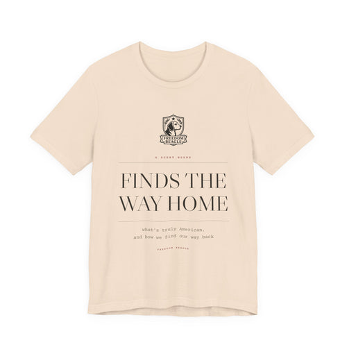 A Scent Hound Finds the Way Home — Freedom Beagle Tee (Natural)