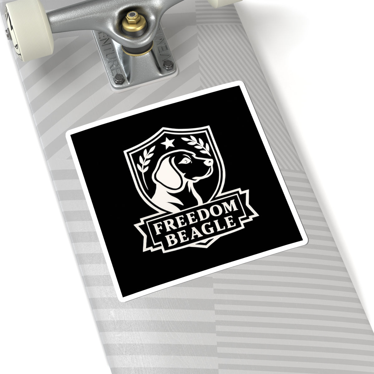 Freedom Beagle Kiss-Cut Stickers - Stylish Laptop Decor, Pet Lover Gifts, Dog Mom Stickers, Customizable Dog Stickers, Freedom Beagle Art