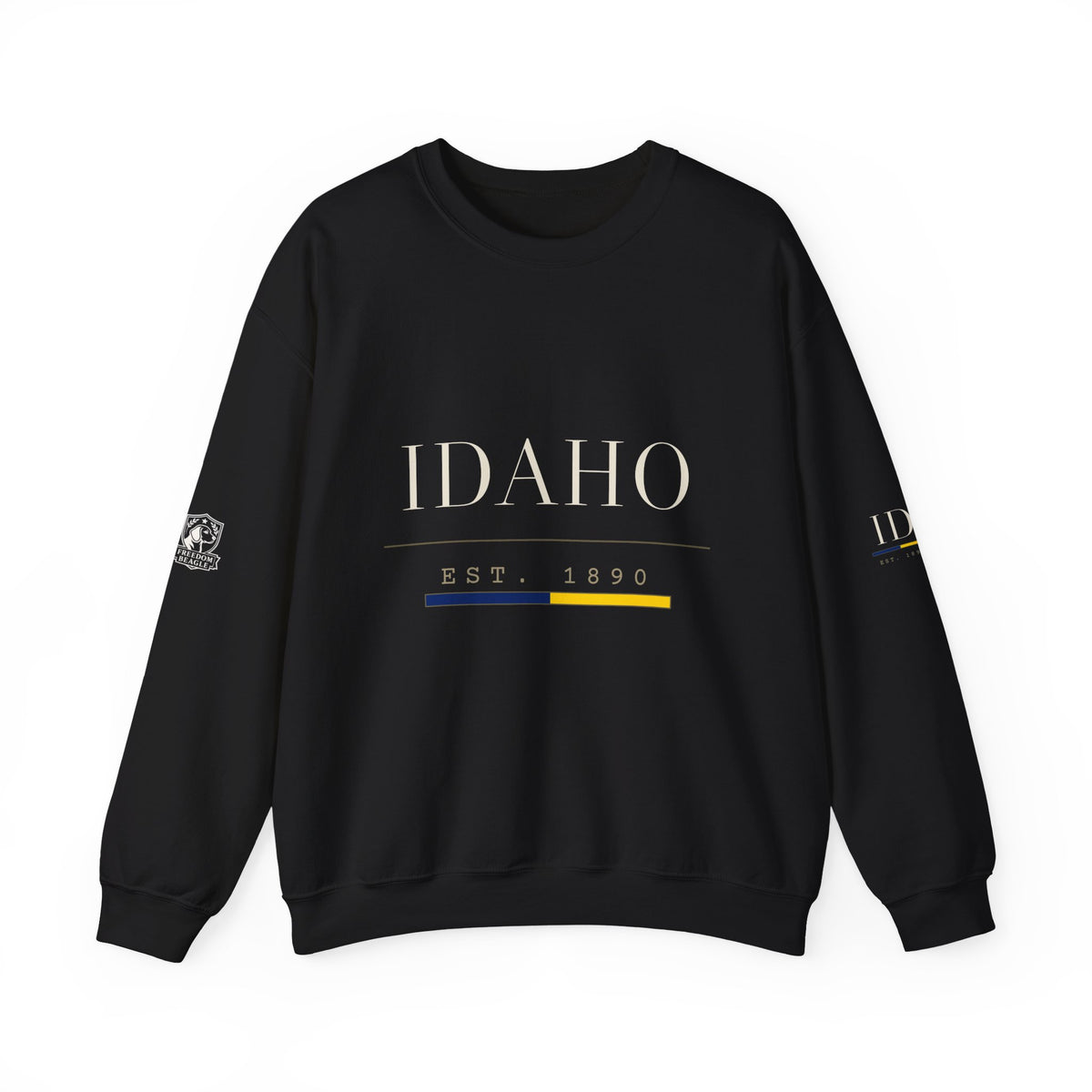 Idaho — Freedom Beagle State Series Crewneck (Black)