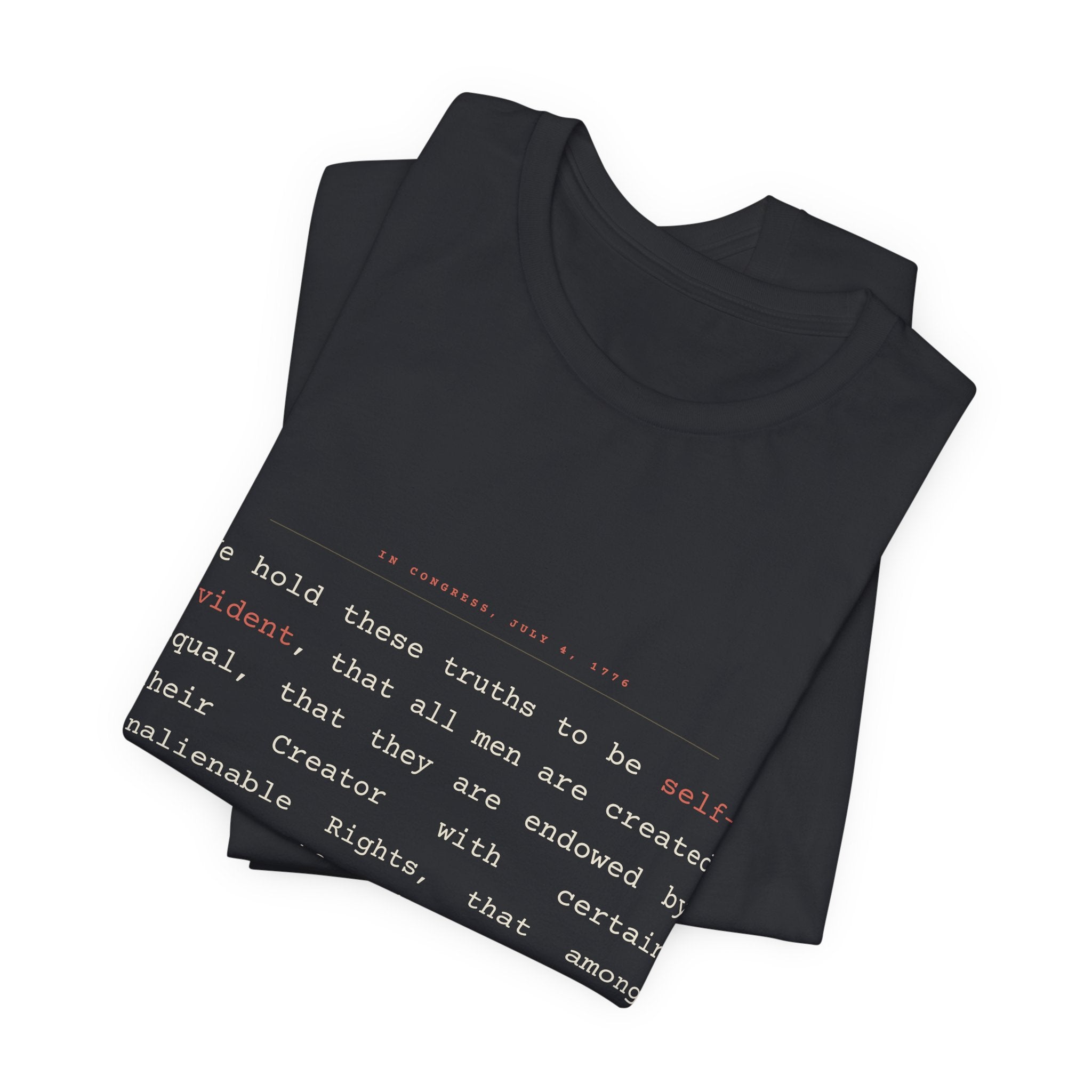 We Hold These Truths — Declaration of Independence Tee (Black)