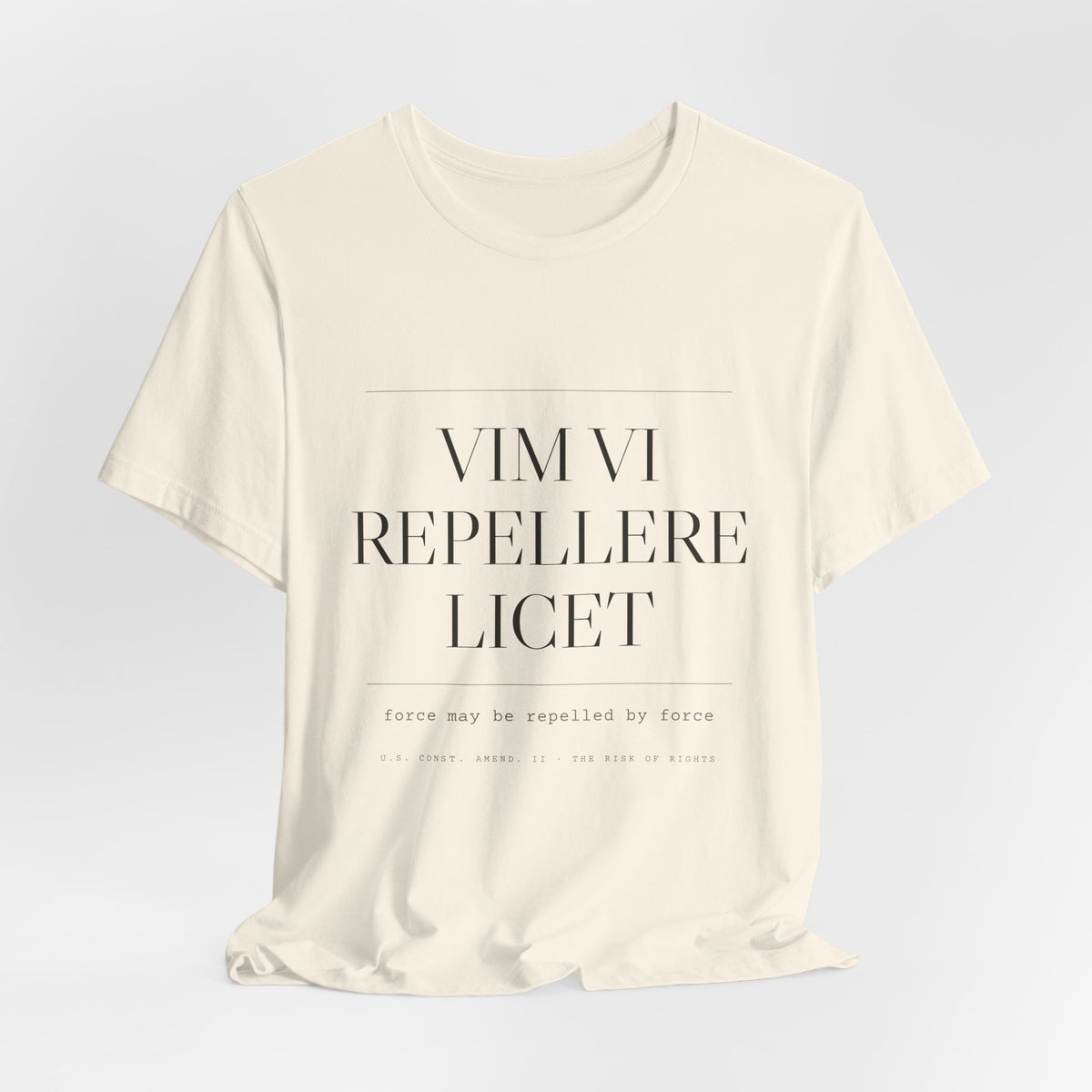 Vim Vi Repellere Licet — Second Amendment Tee (Natural)