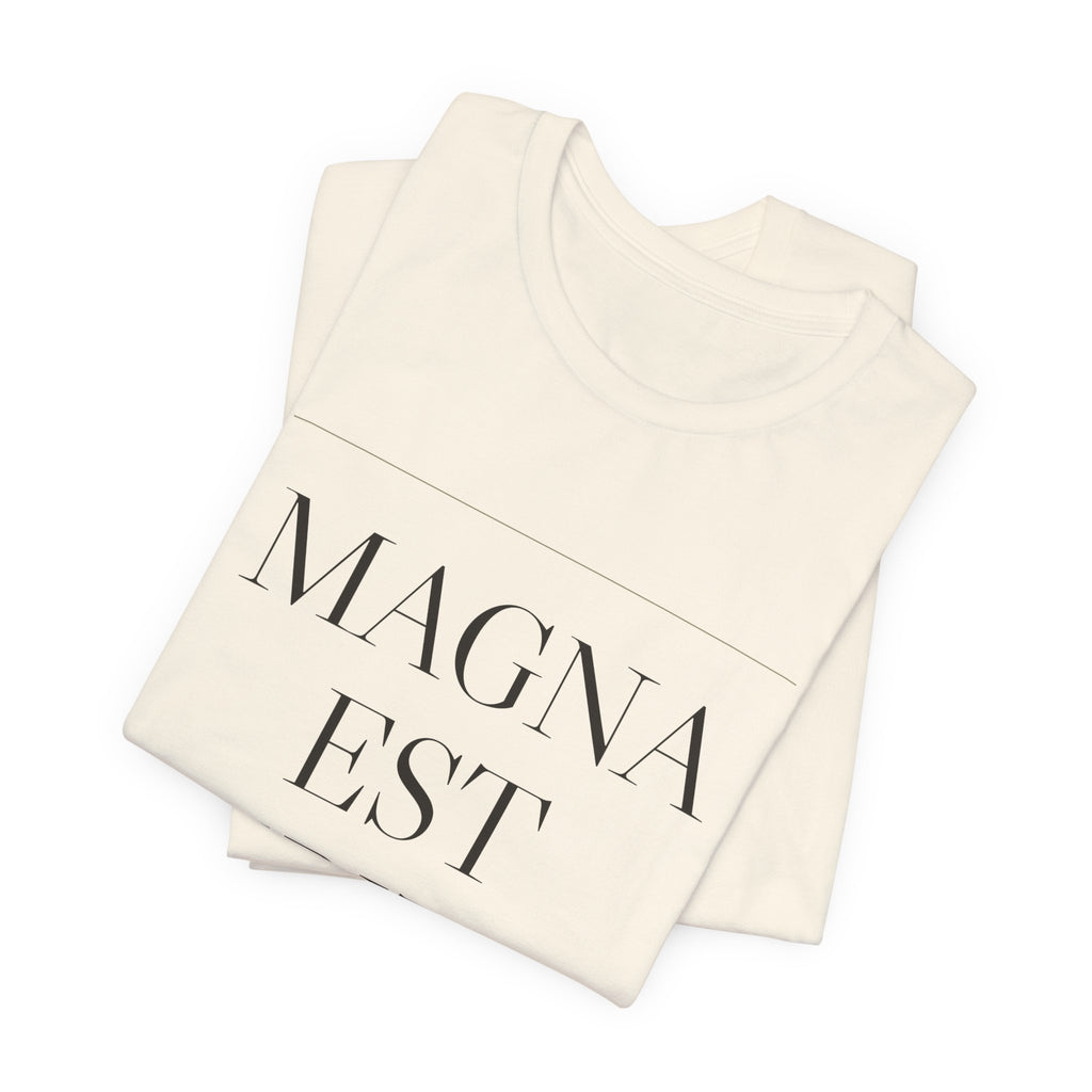 Magna Est Veritas — Great Is the Truth Tee (Natural)