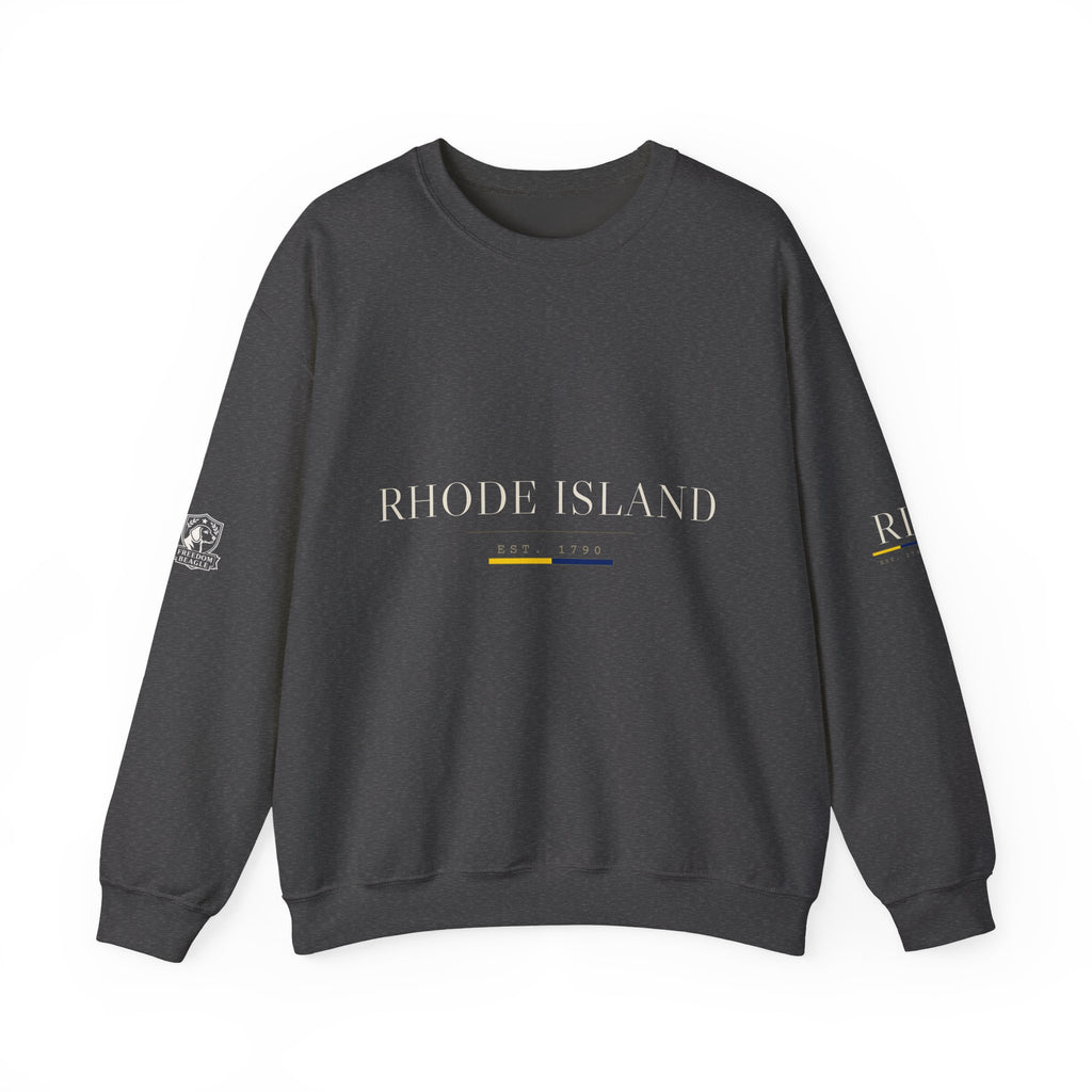 Rhode Island — Freedom Beagle State Series Crewneck (Black)
