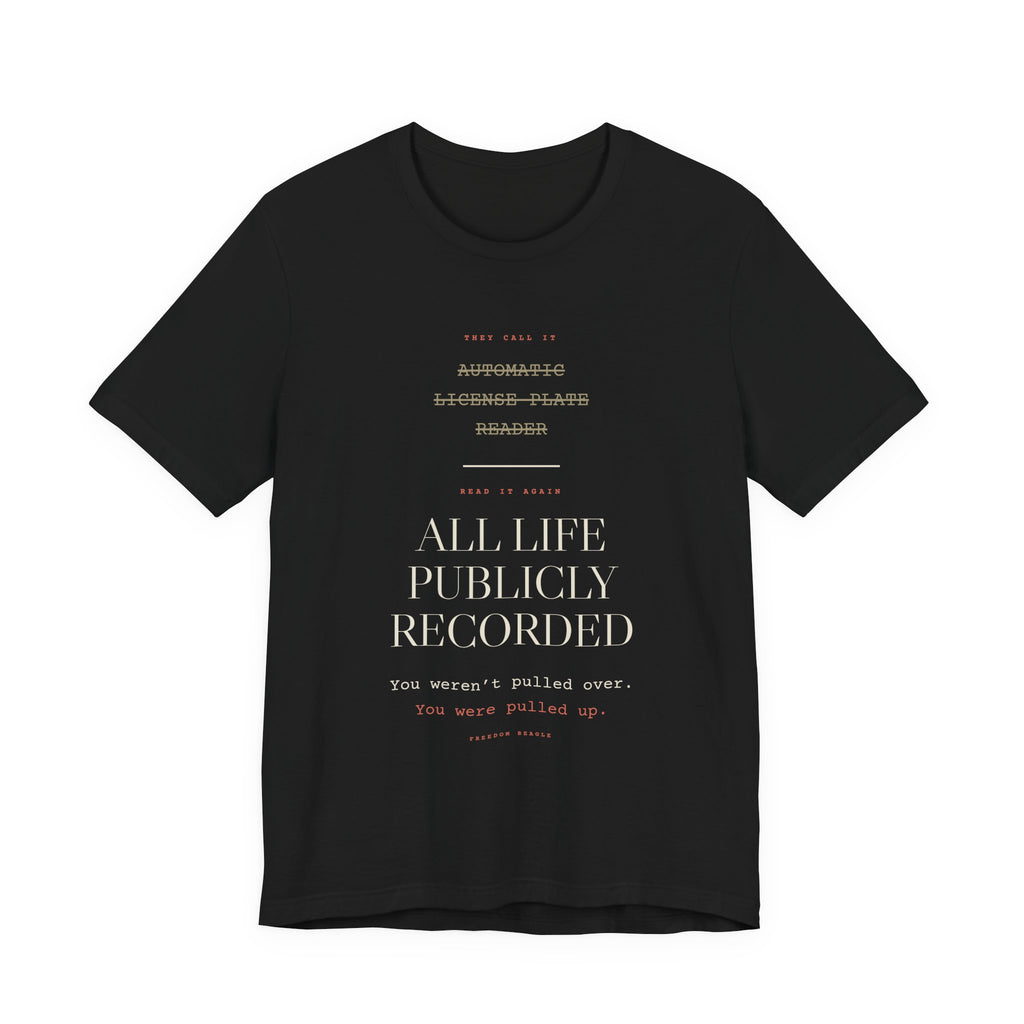 Read It Again — ALPR Tee (Black)