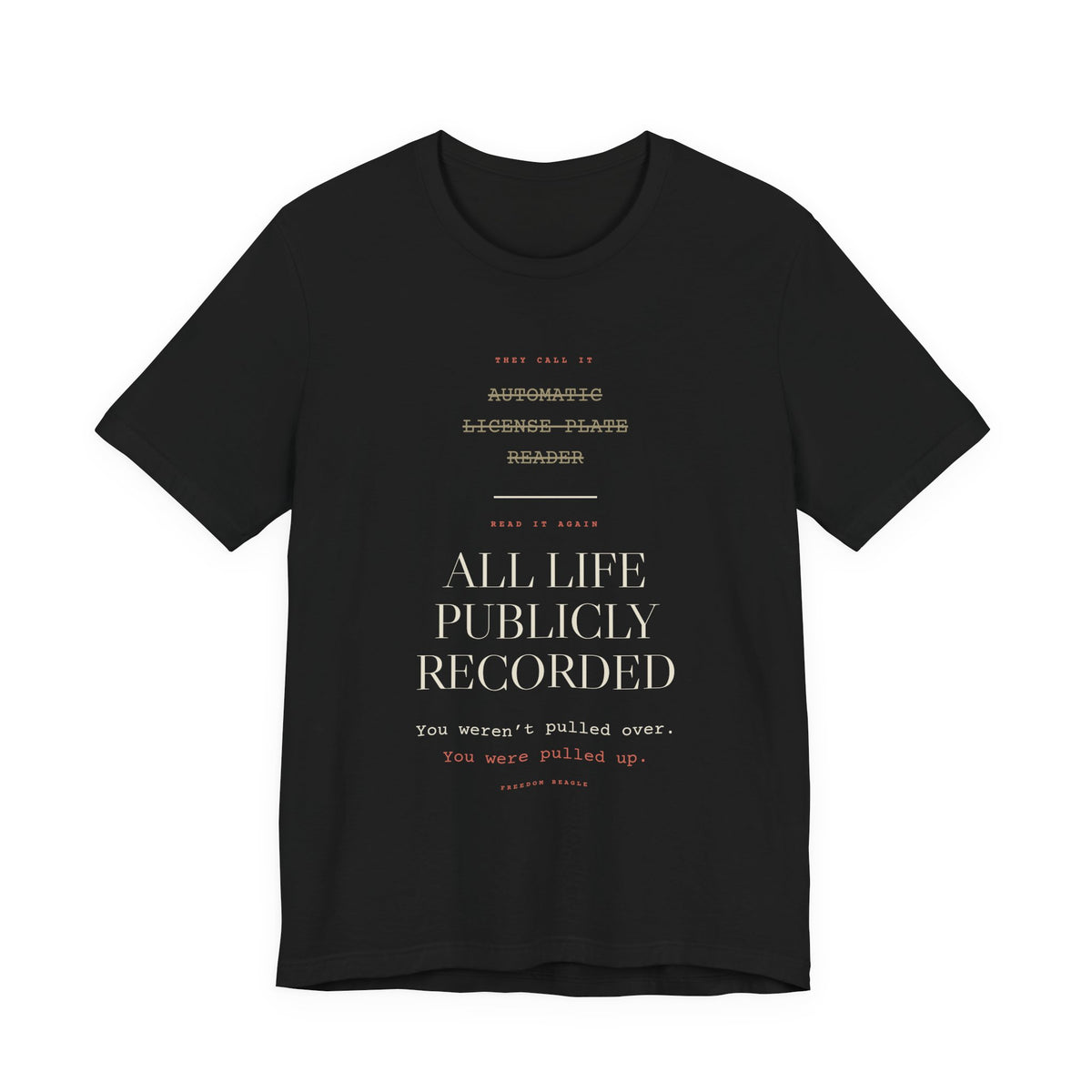 Read It Again — ALPR Tee (Black)