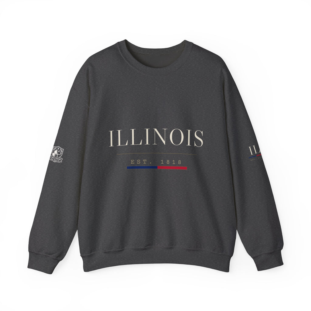 Illinois — Freedom Beagle State Series Crewneck (Black)