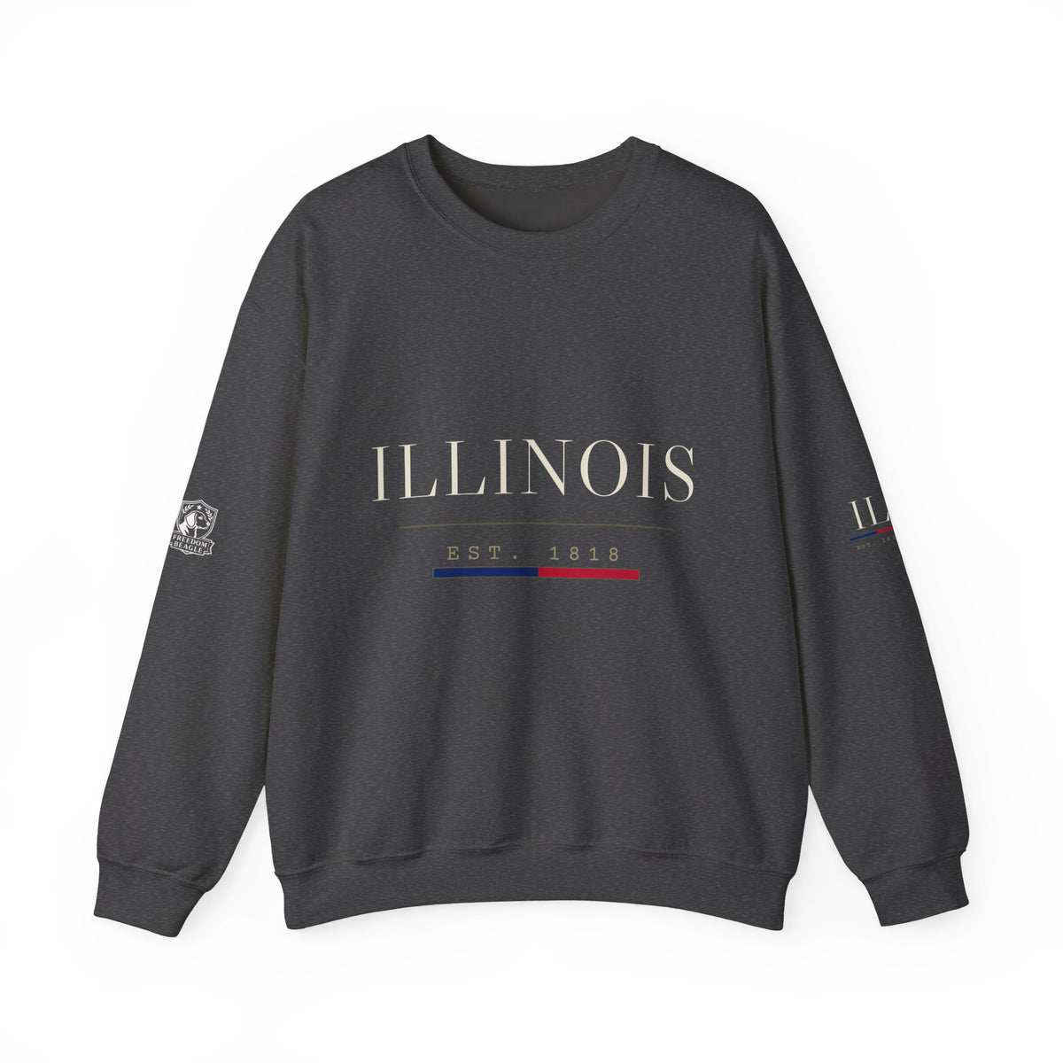 Illinois — Freedom Beagle State Series Crewneck (Black)