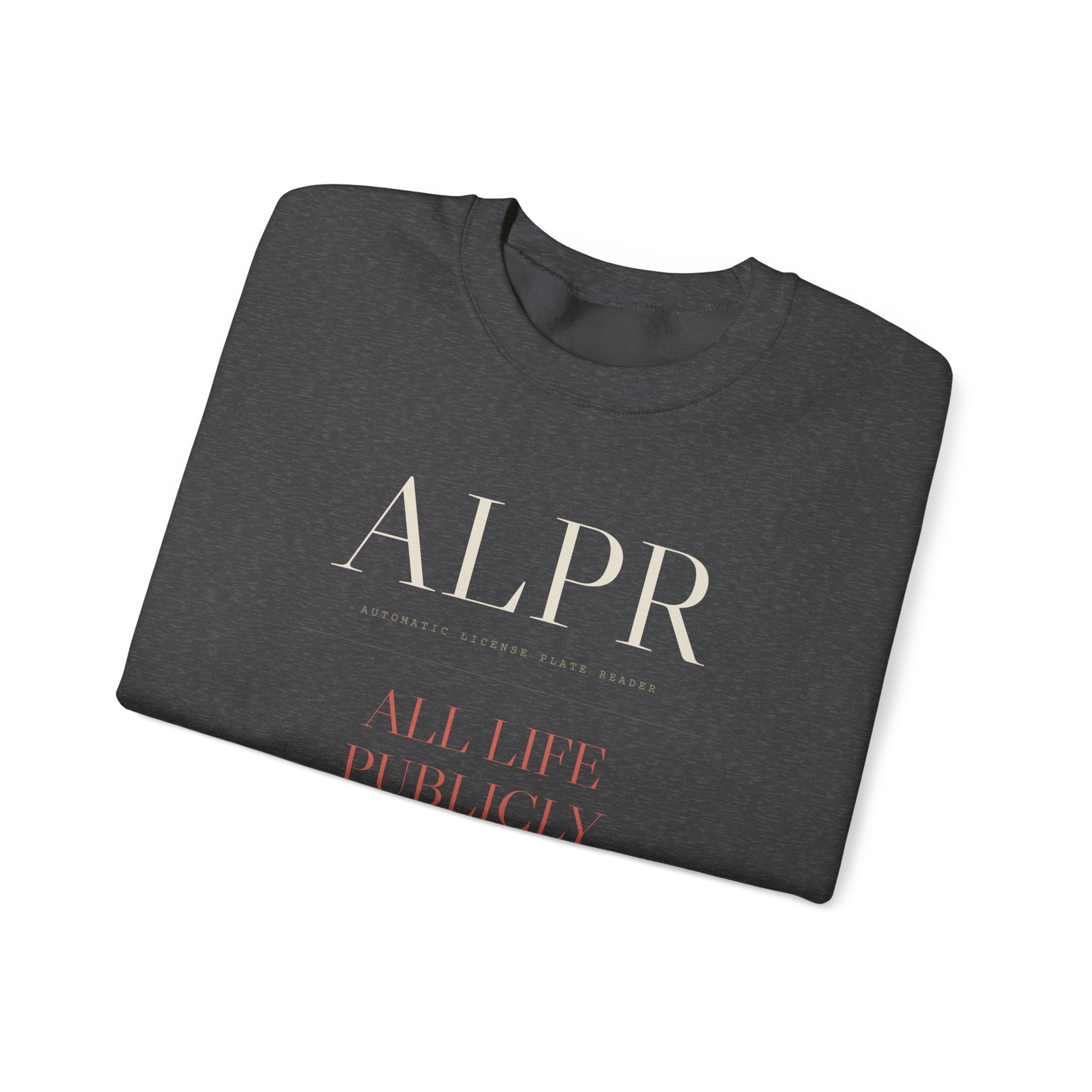 ALPR — All Life Publicly Recorded Crewneck (Black)
