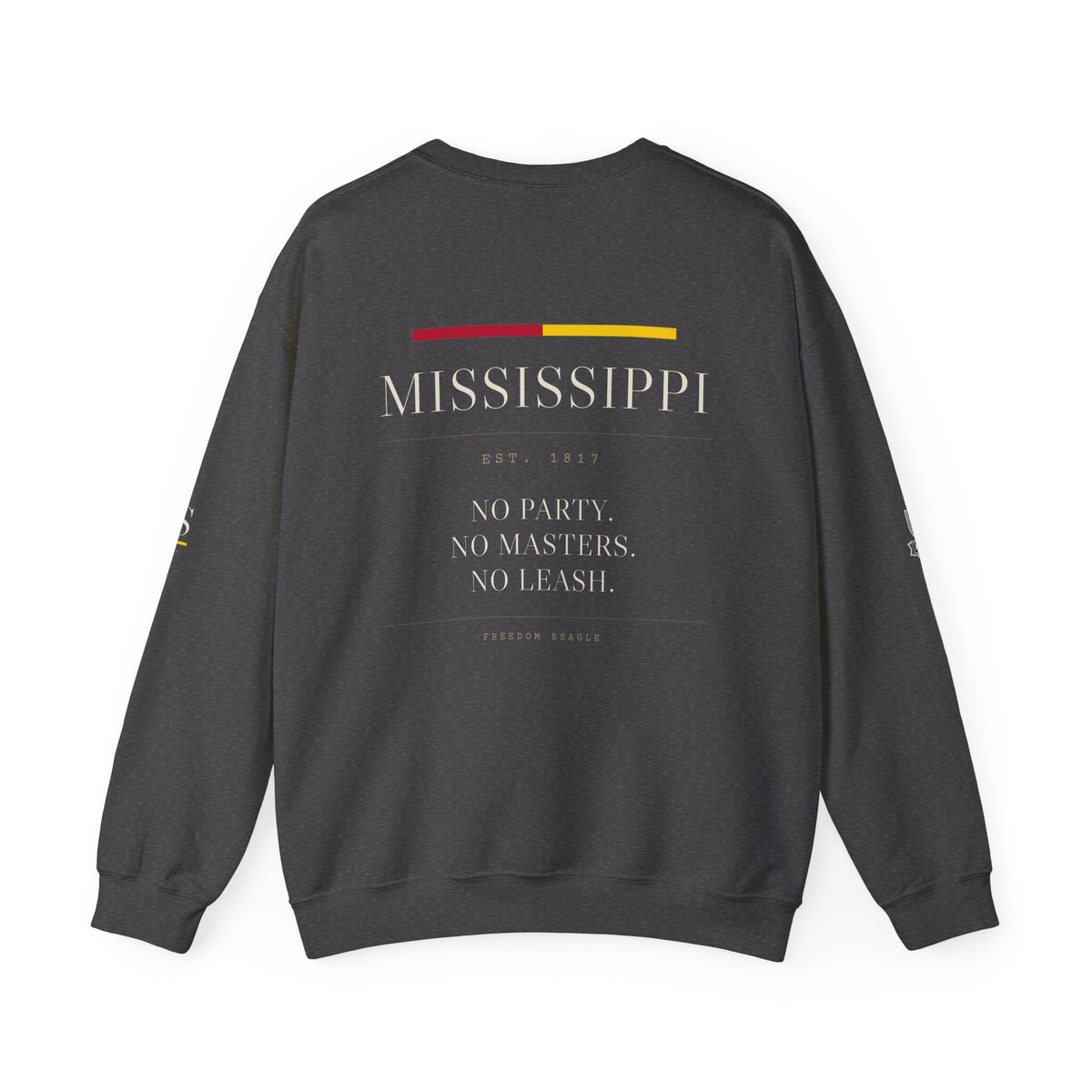 Mississippi — Freedom Beagle State Series Crewneck (Black)