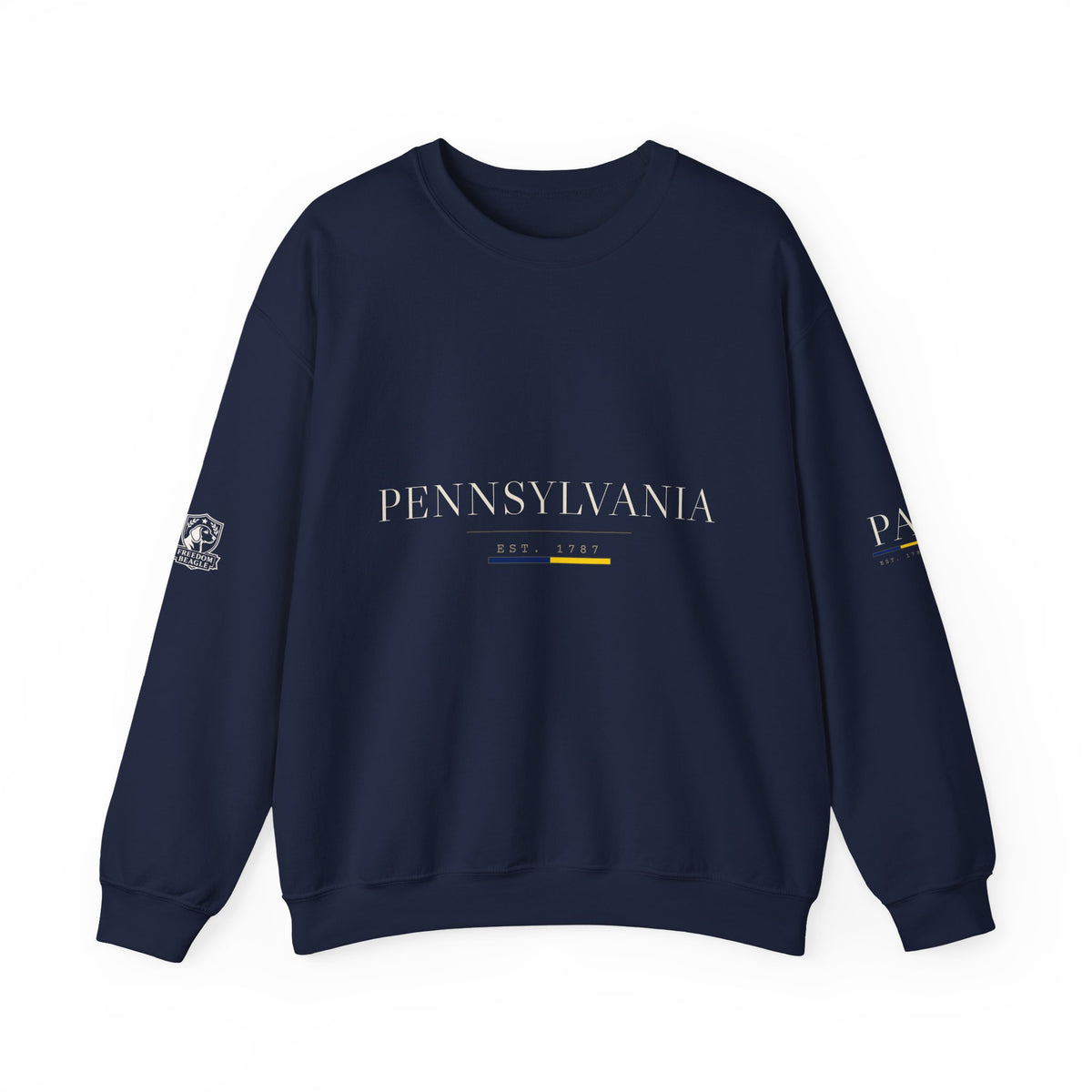 Pennsylvania — Freedom Beagle State Series Crewneck (Black)