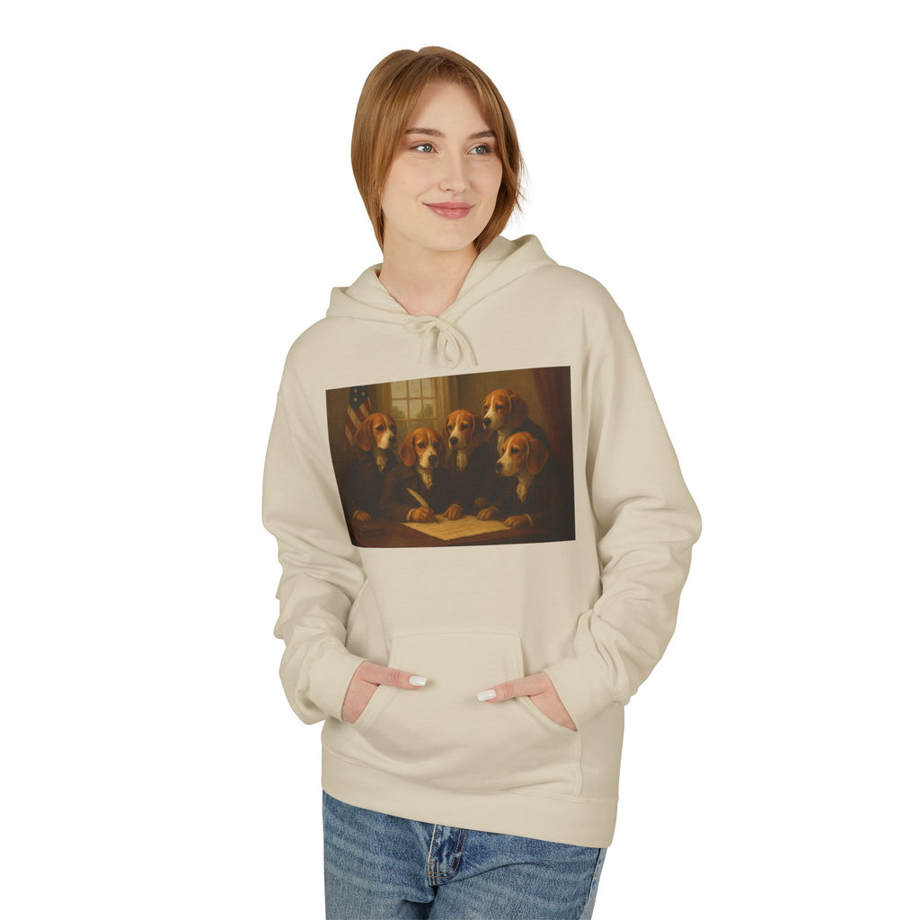 Hoodie - The Founding Beagle, Bill of Rights Design