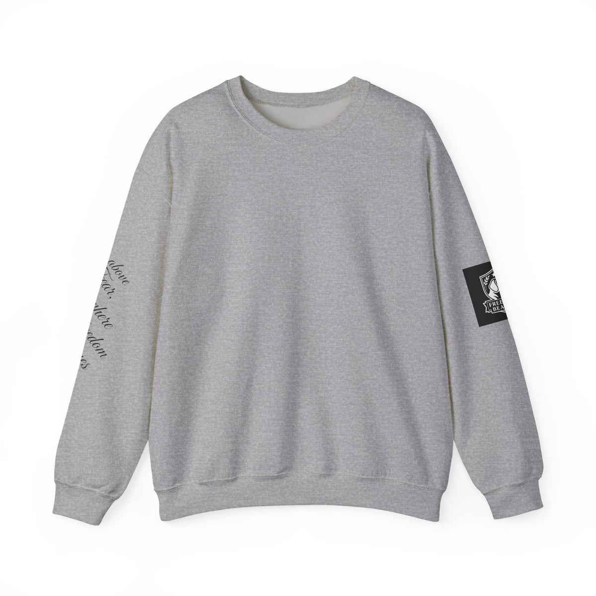 Crewneck Sweatshirt - Rise Above Fear Freedom Beagles on Eagles Design