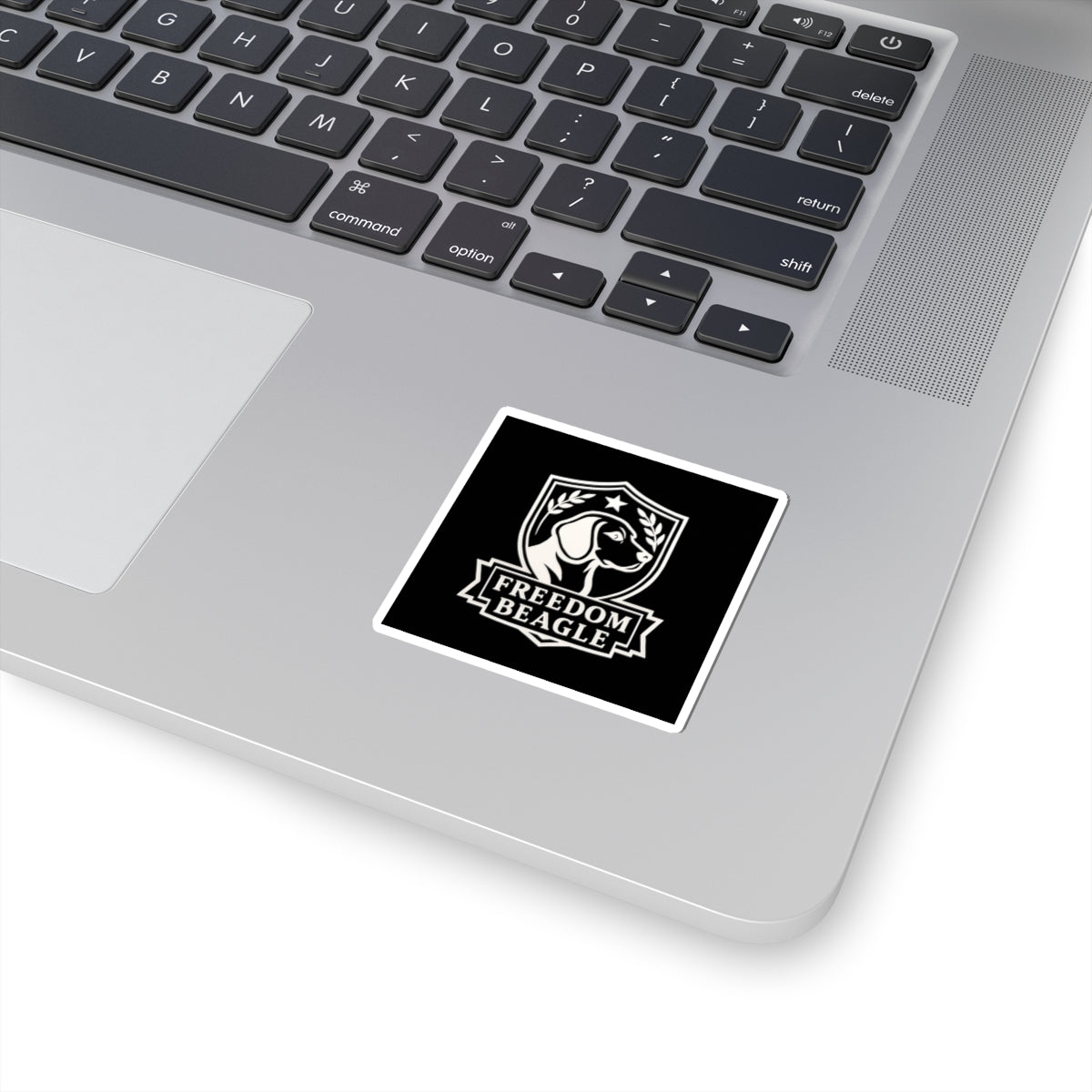 Freedom Beagle Kiss-Cut Stickers - Stylish Laptop Decor, Pet Lover Gifts, Dog Mom Stickers, Customizable Dog Stickers, Freedom Beagle Art