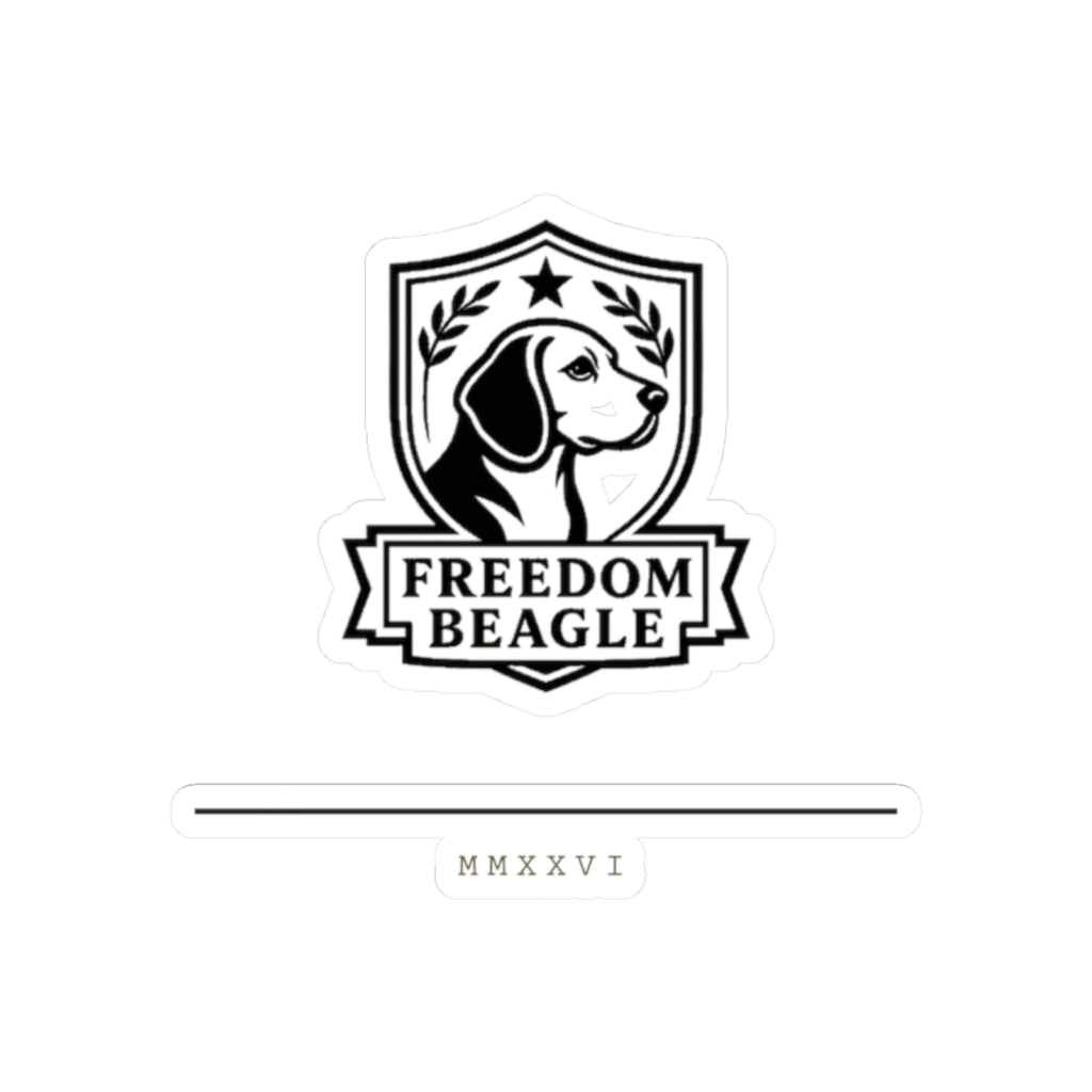 Freedom Beagle Crest — MMXXVI Sticker
